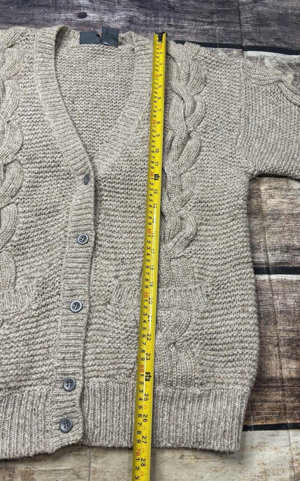 Other VTG Lizwear Cardigan Sweater Womens S Chunky Cable Knit Wool Size S / US 4 / IT 40 - 8 Thumbnail