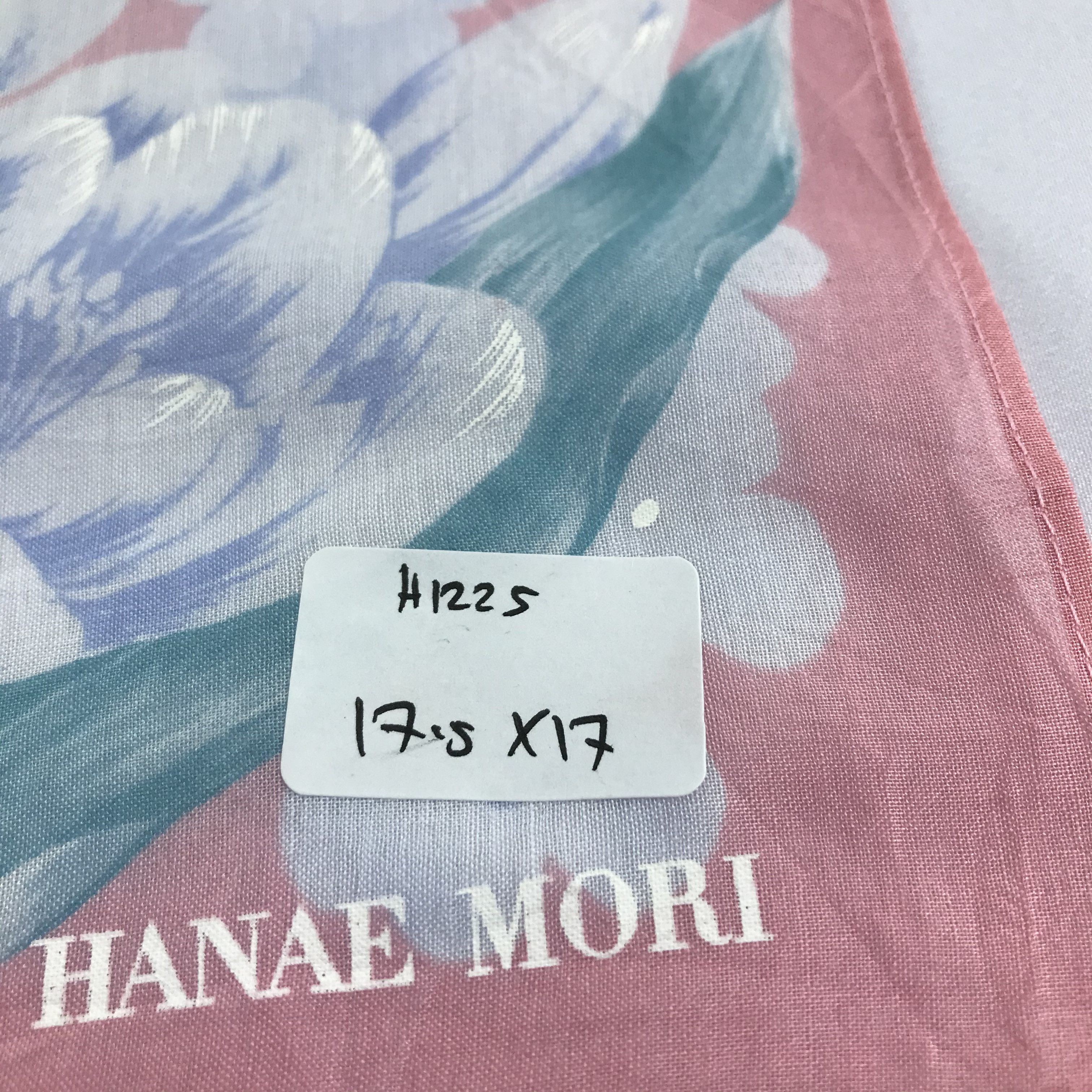 Hanae Mori × Vintage Hanae Mori Handkerchief Neckerchief Bandana H1225 Size ONE SIZE - 4 Thumbnail