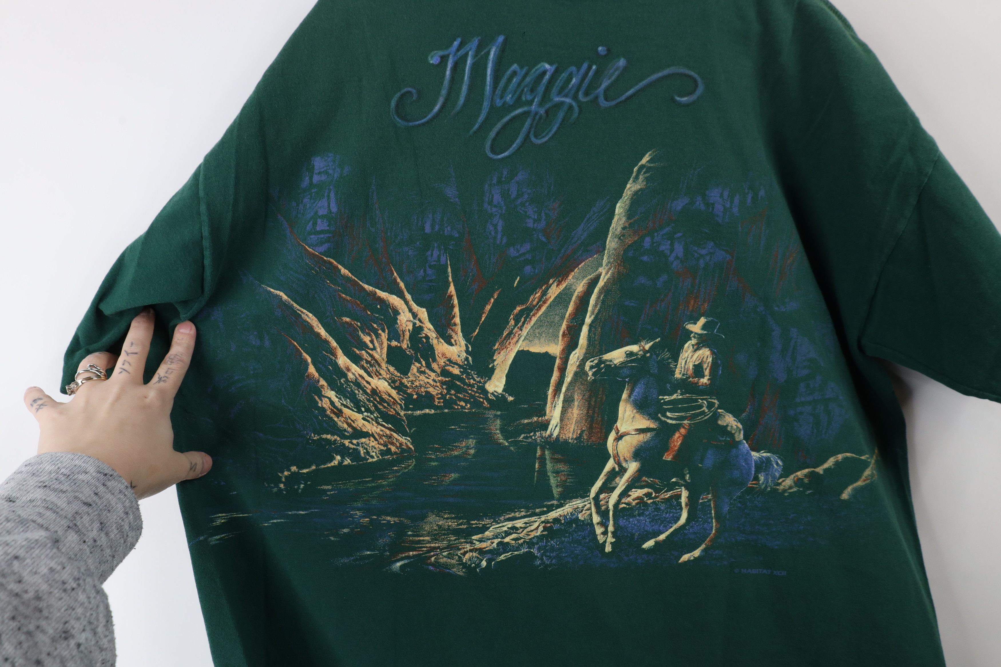 Vintage Vintage 90s Streetwear Cowboy All Over Print T-Shirt USA Size US L / EU 52-54 / 3 - 13 Thumbnail