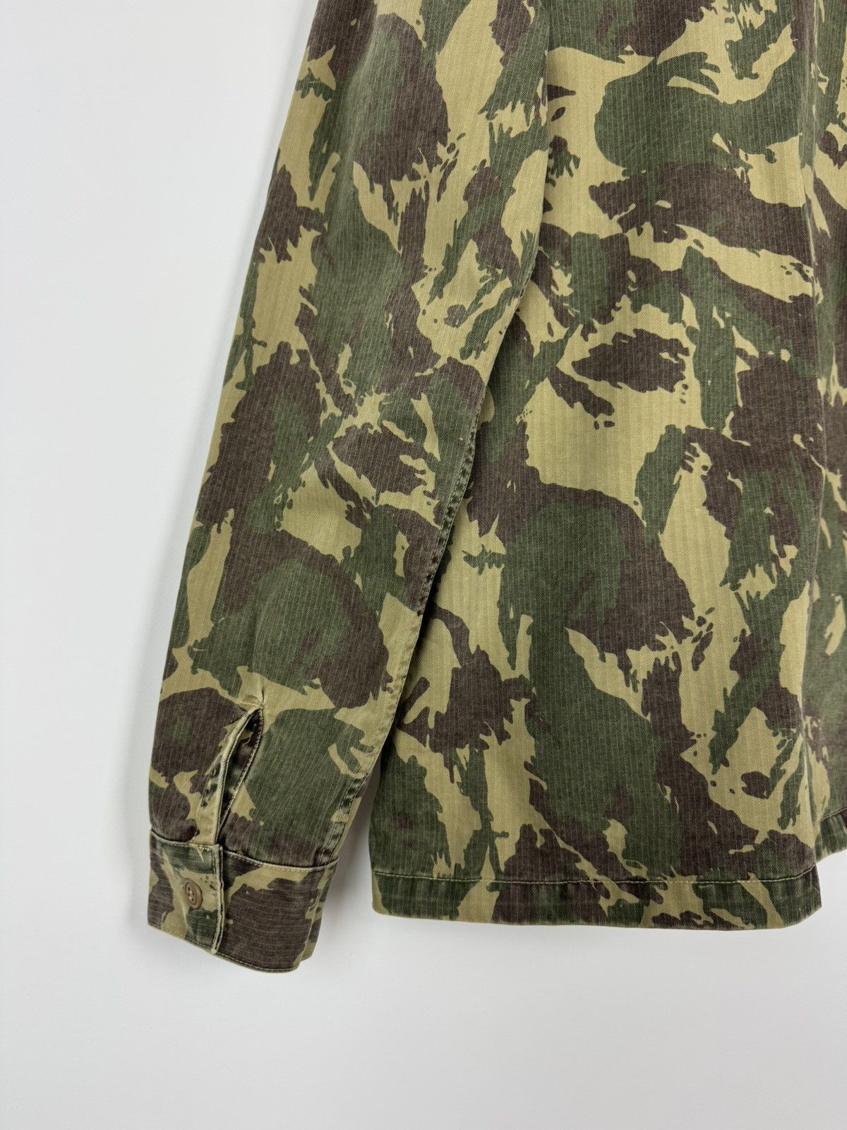 Momotaro Jeans Momotaro Jeans Herringbone Camouflage Pockets Light Jacket Size US L / EU 52-54 / 3 - 15 Thumbnail