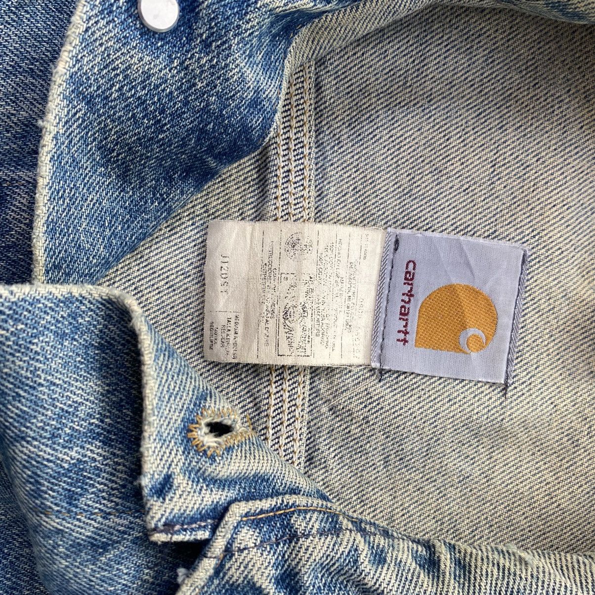 Carhartt Vintage Carhartt Denim Trucker Jacket J12DST Size US M / EU 48-50 / 2 - 2 Thumbnail