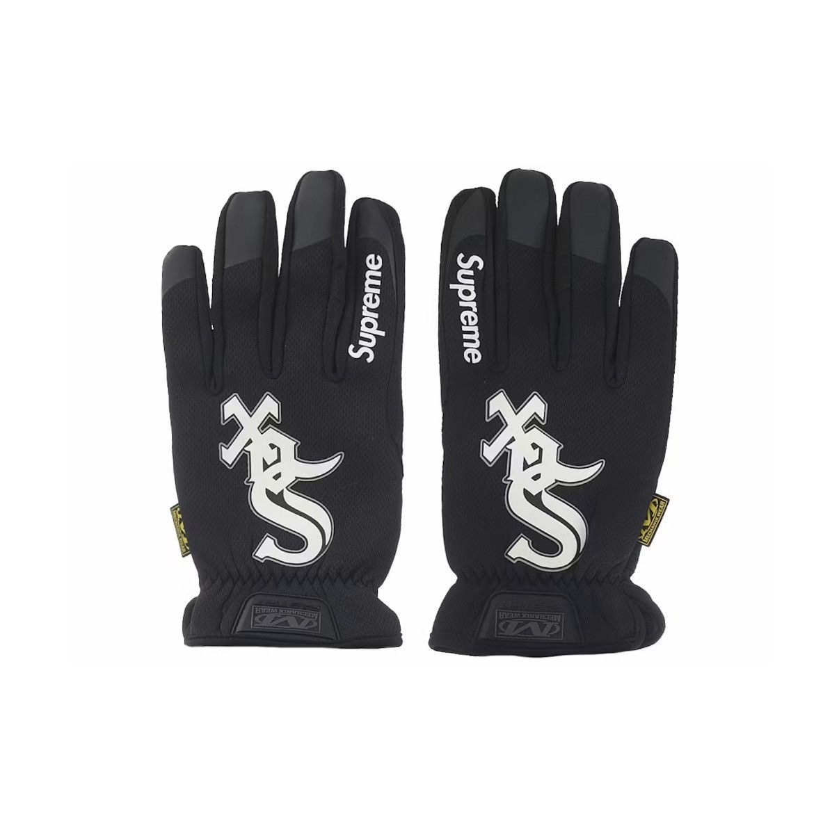 Supreme Supreme Number (N)INE black leather gloves size M | Grailed