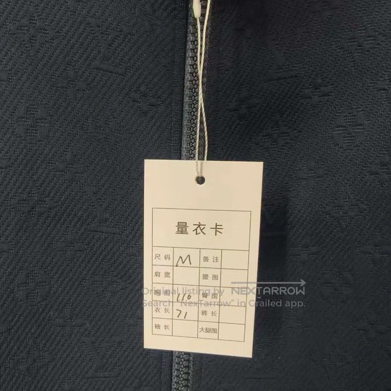 Louis Vuitton Louis Vuitton Dark blue embossed full logo jacket Size US M / EU 48-50 / 2 - 6 Thumbnail