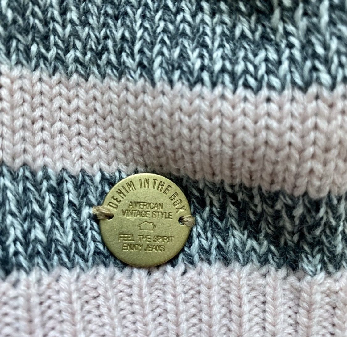 Other AMERICAN VINTAGE REVERSIBLE STRIPED SOLID KNIT BEANIE HAT Size ONE SIZE - 2 Thumbnail