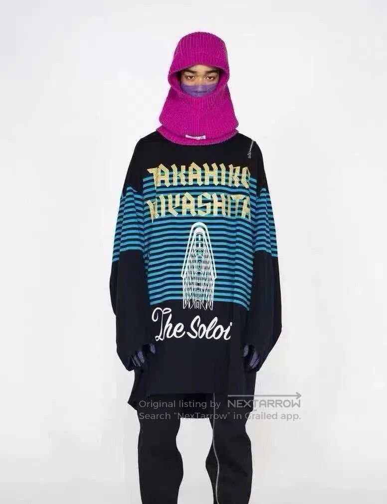 Takahiromiyashita The Soloist. Soloist Checkered Zip Long Tee Shirt. Size M / US 6-8 / IT 42-44 - 1 Thumbnail