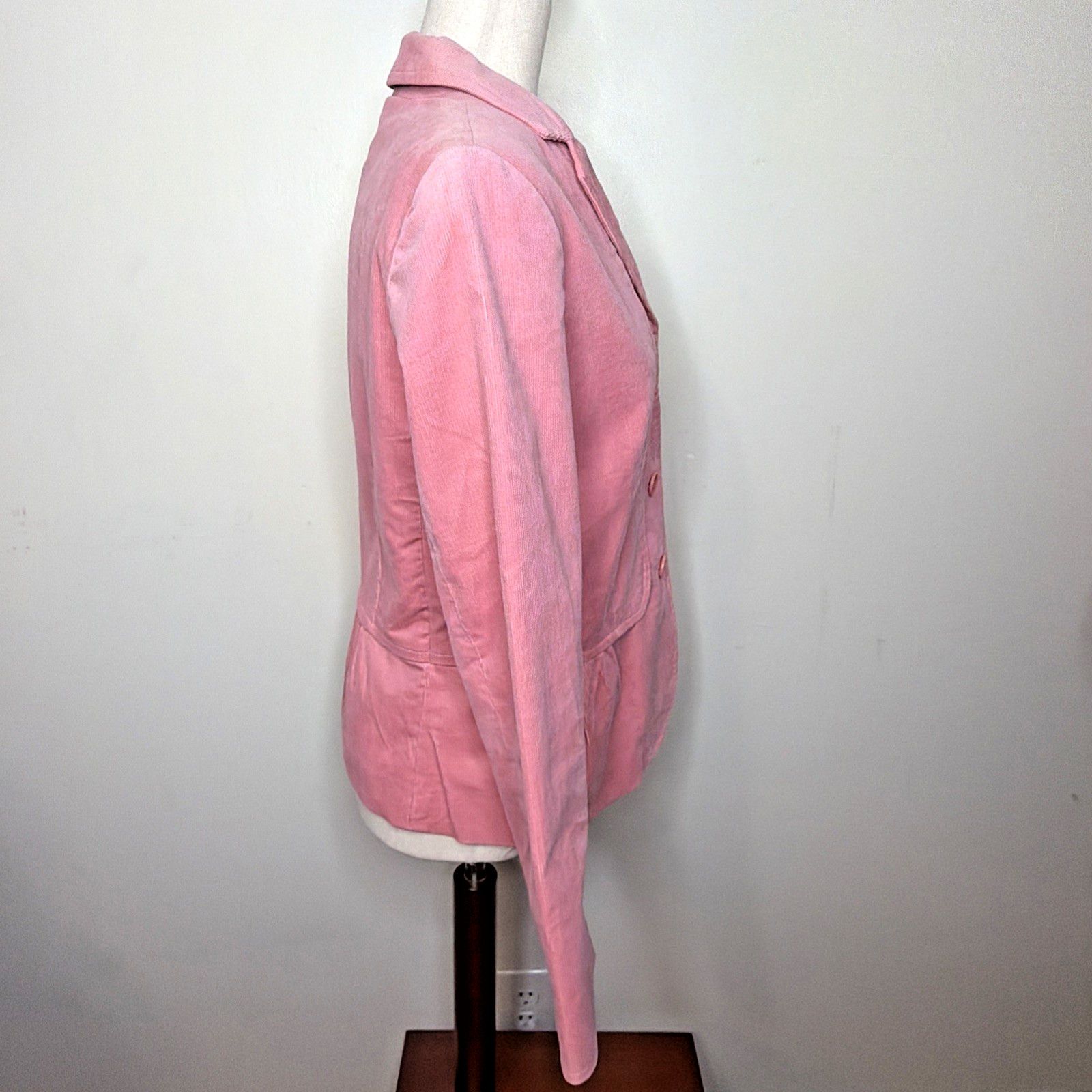 Talbots Talbots Women's 6 Corduroy Jacket Lined Stretch Spring PINK Size M / US 6-8 / IT 42-44 - 5 Thumbnail