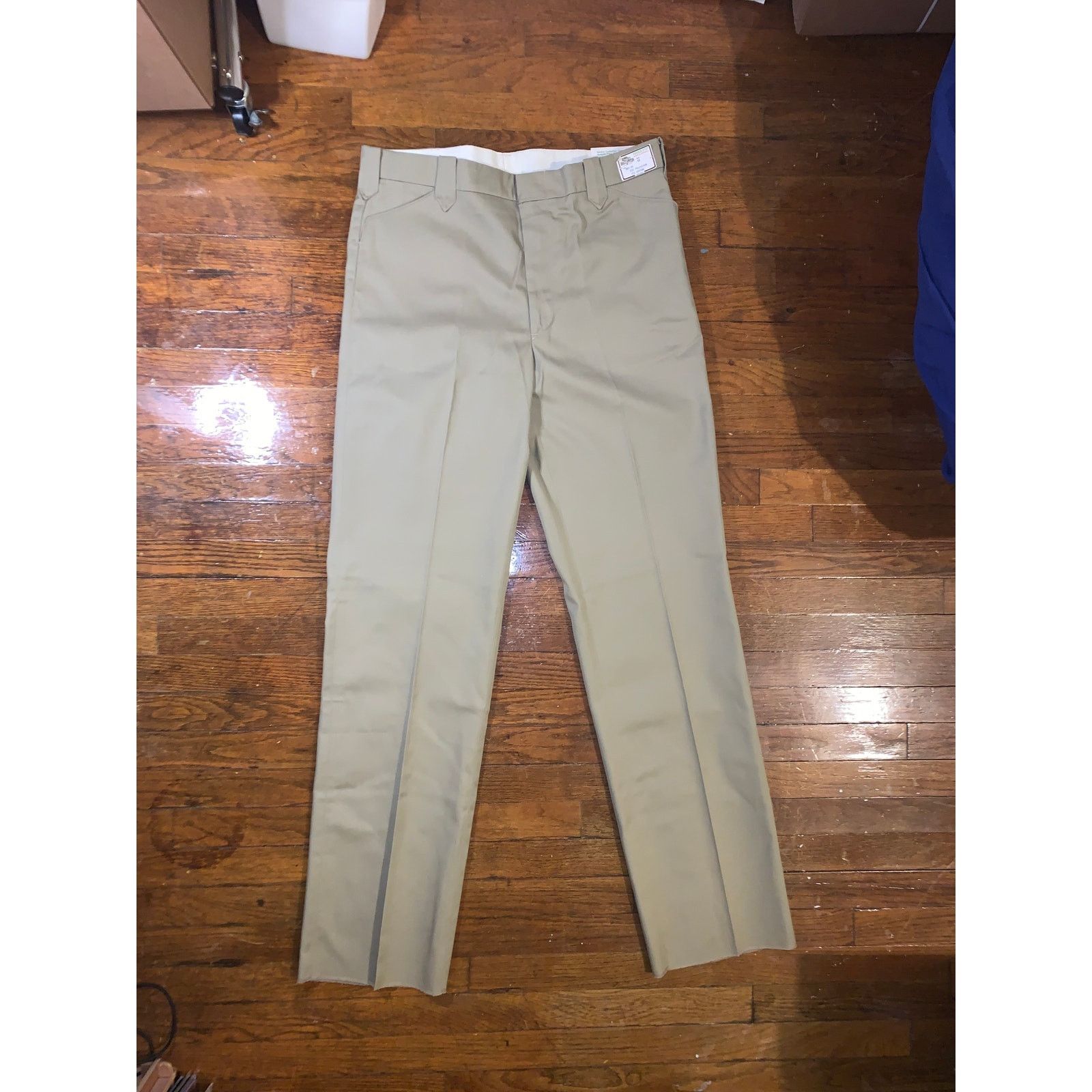 Other × Vintage Mesquite Niver Western Dress Pants Khaki Pleated 36x37 NWT Size US 38 / EU 54 - 2 Thumbnail