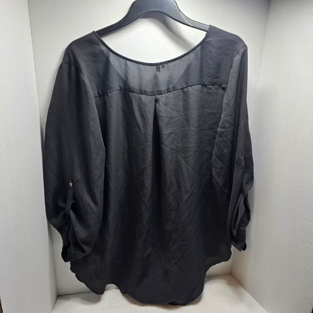 The Unbranded Brand Women's Maurices Black Blouse Plus Size XL Size XL / US 12-14 / IT 48-50 - 9 Thumbnail