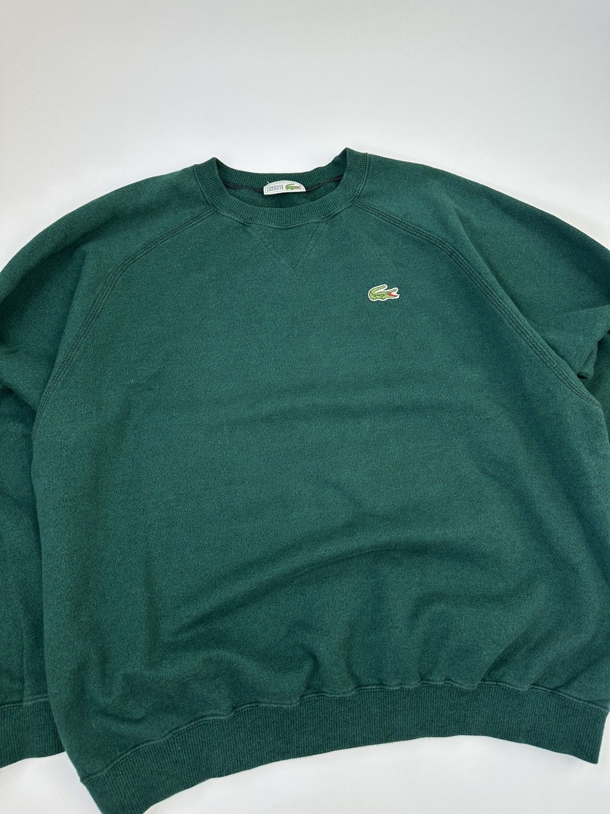 Lacoste 90's Chemise Lacoste Baggy Sweatshirt Logo Green Size US L / EU 52-54 / 3 - 6 Thumbnail
