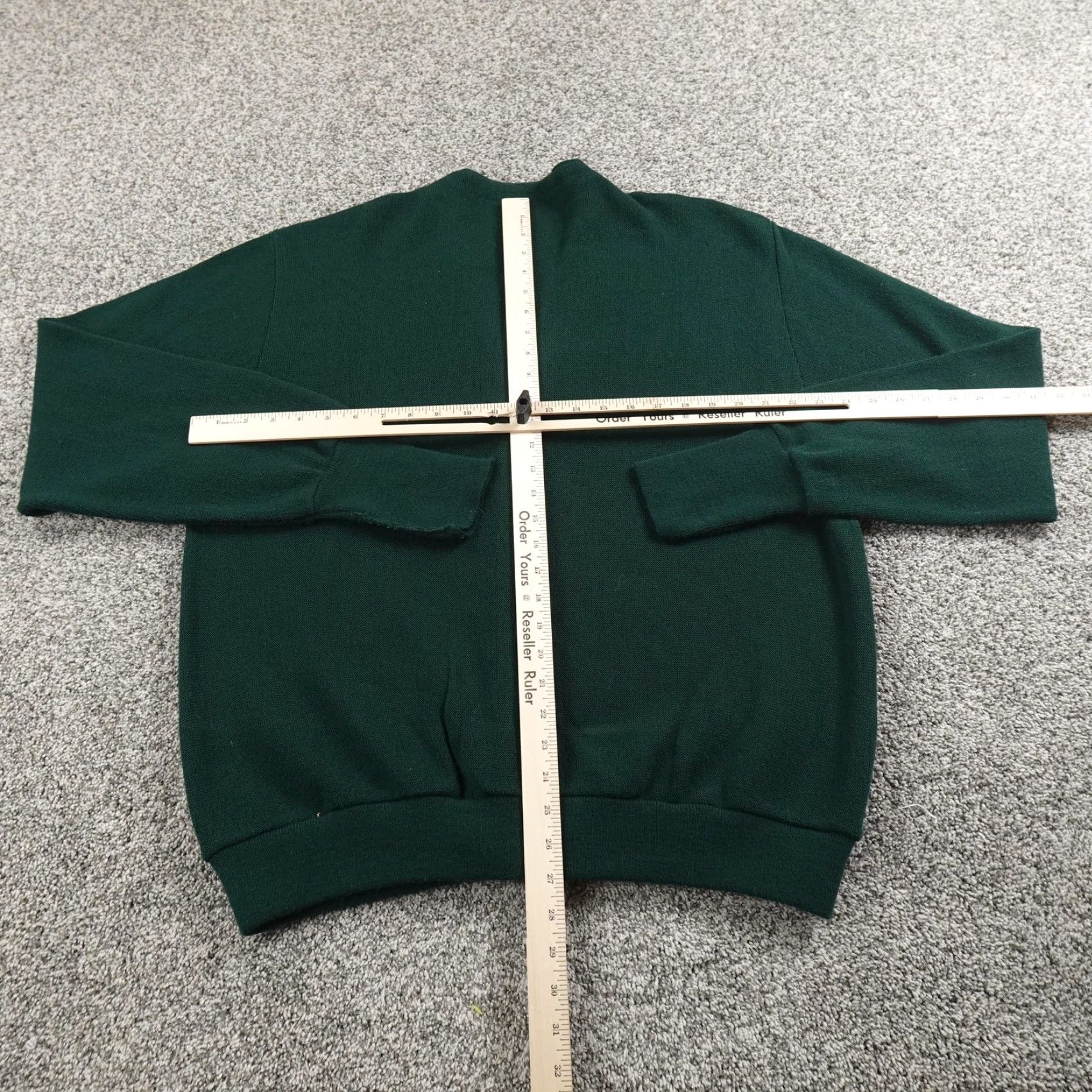 Izod VINTAGE IZOD Sweater Cardigan Mens XL Green Acrylic V-Neck Knit Grandpa USA Shirt Size US XL / EU 56 / 4 - 6 Thumbnail