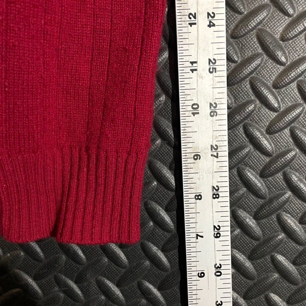 Geoffrey Beene Geoffrey Beene Pullover Sweater V-Neck 100% Cashmere Red Men XXL Big & Tall size 2XL Mens Ribbed Size US XXL / EU 58 / 5 - 6 Thumbnail