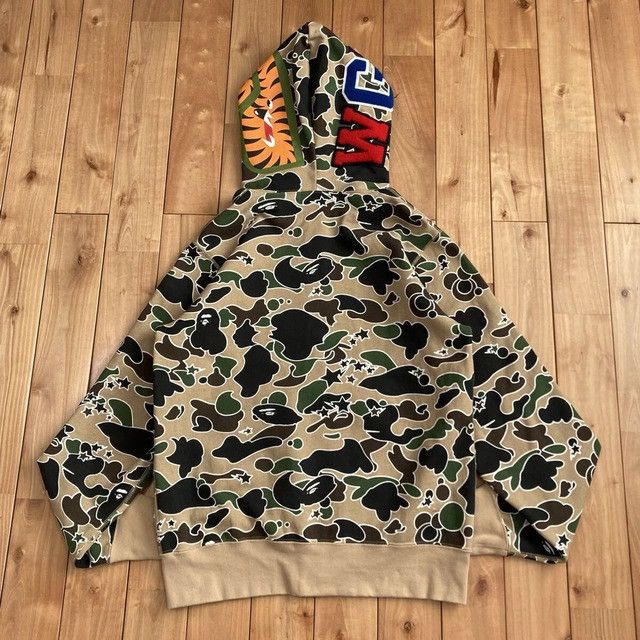 Bape BAPE Sta camo Shark Full Zip Hoodie a bathing ape star Size US M / EU 48-50 / 2 - 2 Thumbnail