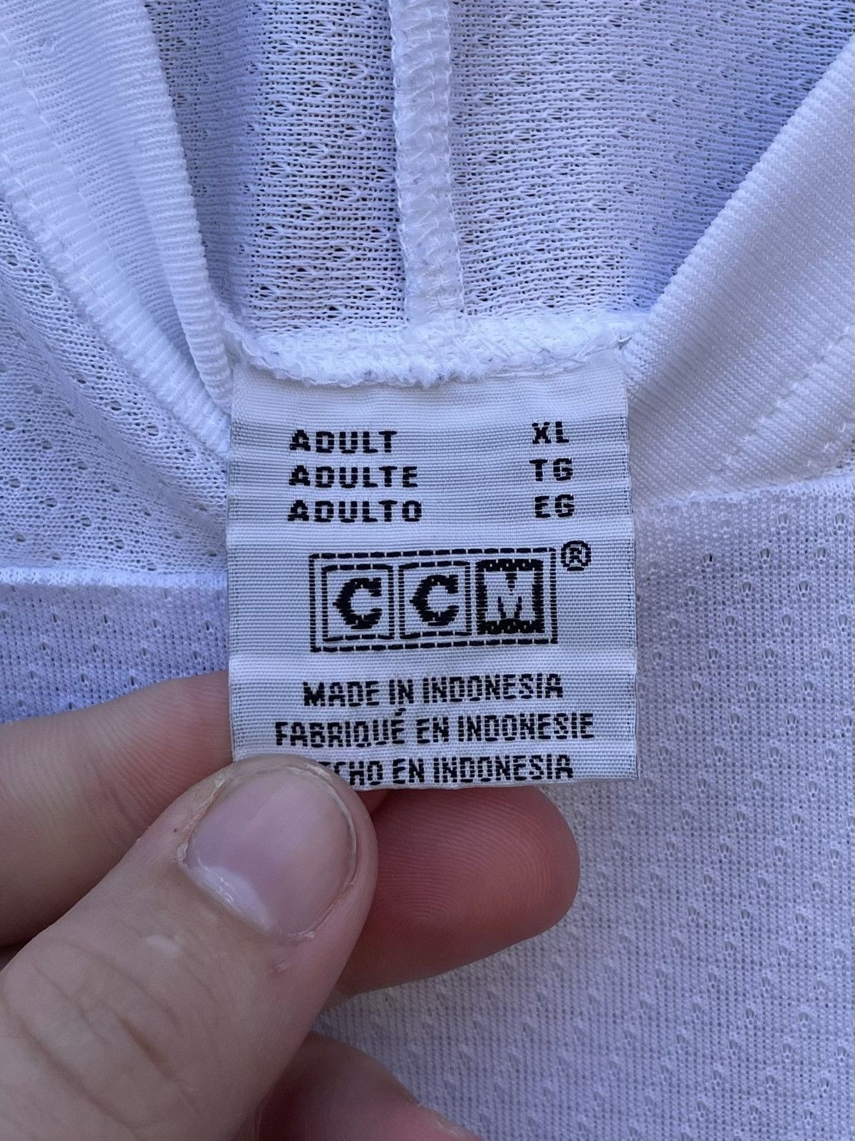 Ccm Vintage 90s CCM blank Hockey Jersey size XL Size US XL / EU 56 / 4 - 2 Thumbnail