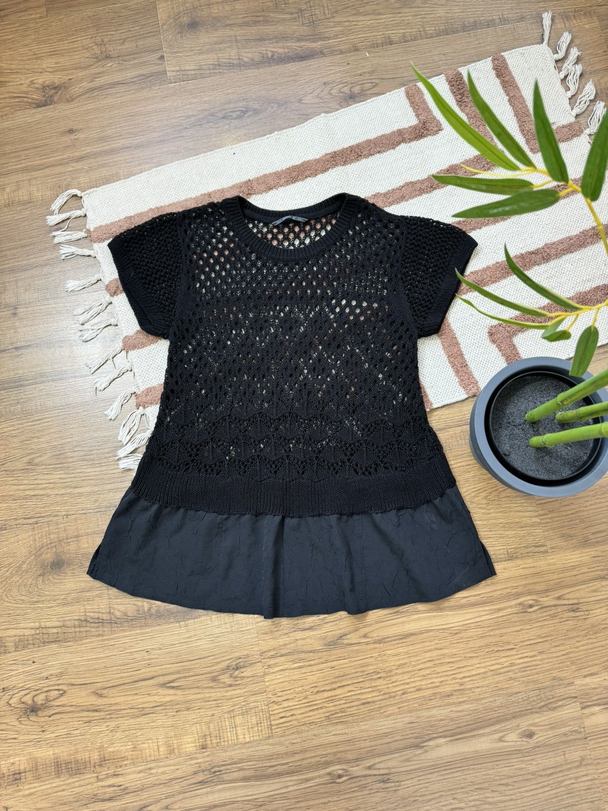 O'Neill VINTAGE ONEILL KNITTED MESH BLOUSE TEE Size ONE SIZE - 3 Thumbnail