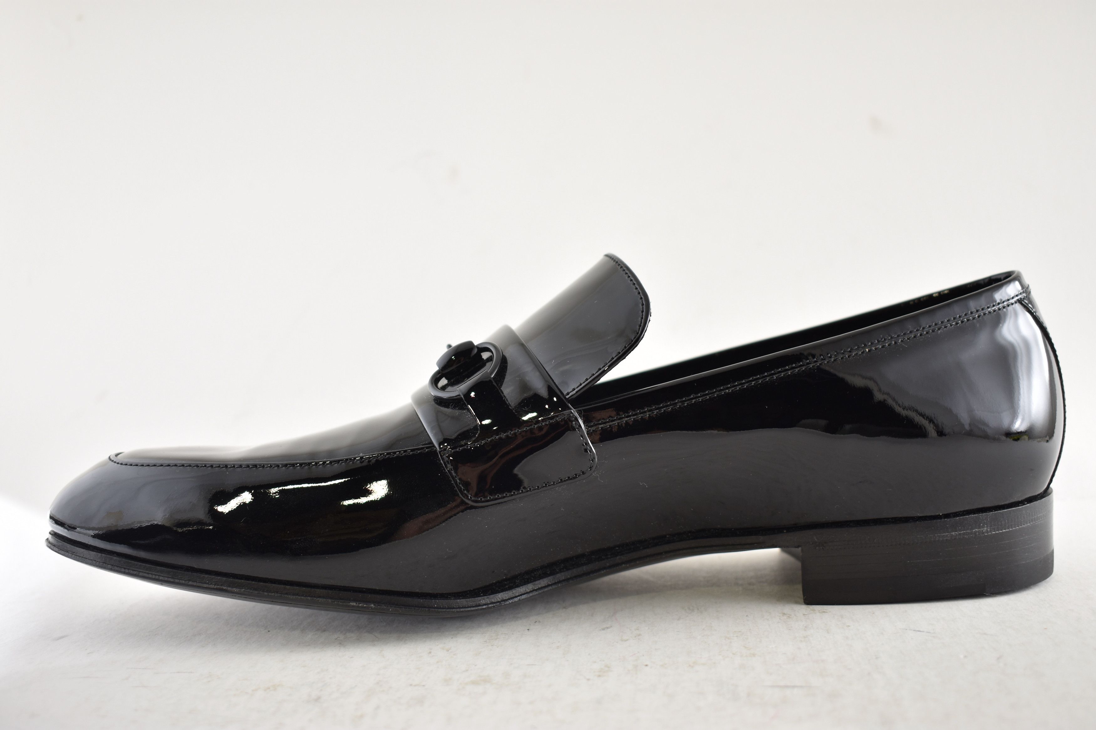 Gucci Gucci Ed Black Patent Leather Horsebit Loafer G 13 US 14 Size US 14 / EU 47 - 12 Thumbnail