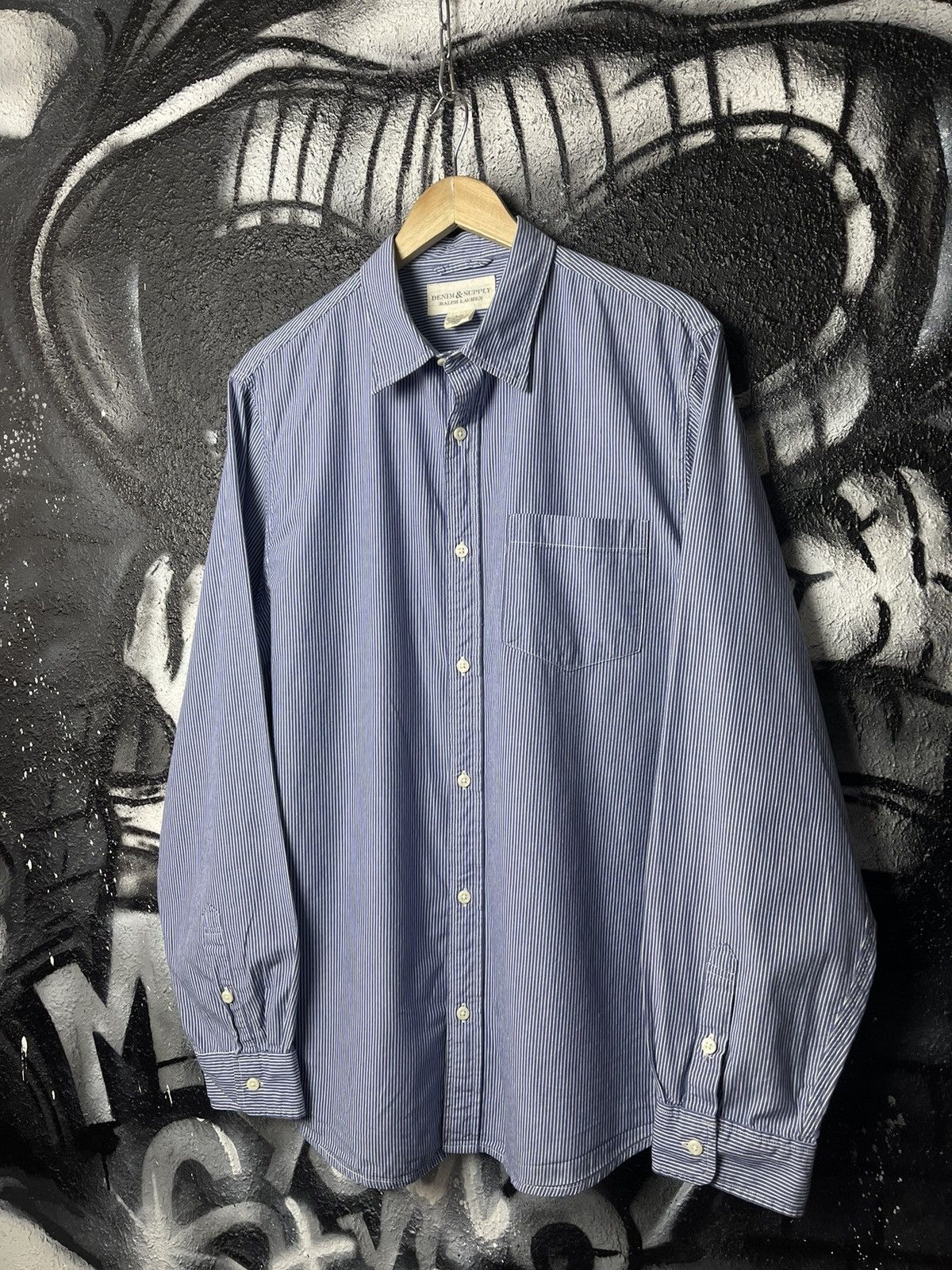 Denim & Supply Ralph Lauren Denim & Supply Ralph Lauren Button Up Striped Shirt Mens XL Size US XL / EU 56 / 4 - 1 Thumbnail