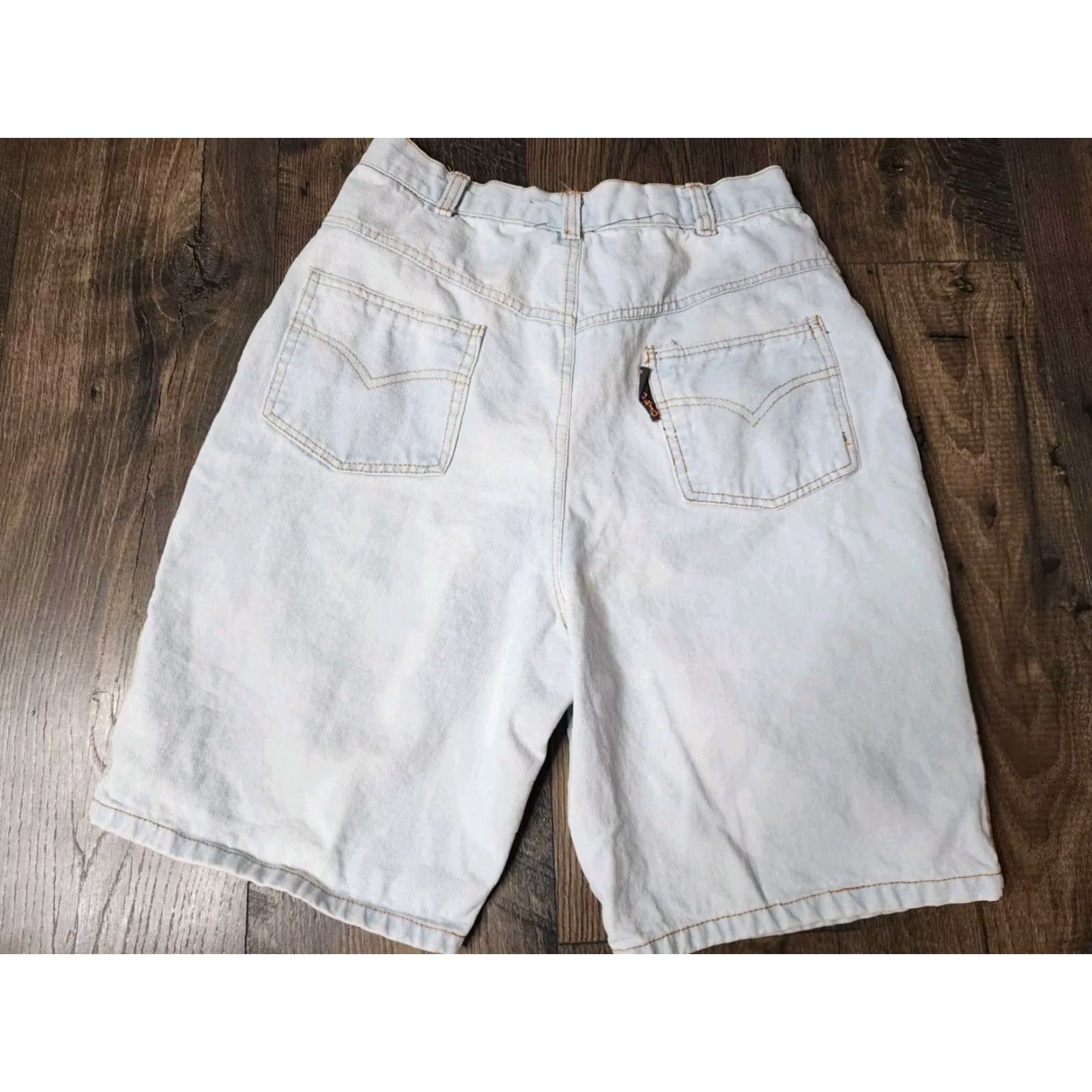 Vintage VINTAGE Paco Jeans Bermuda Shorts 11/12 Teen Blue Denim 90s Grunge Hip Hop Rock Mens? Womens? Size 32" / US 10 / IT 46 - 2 Thumbnail