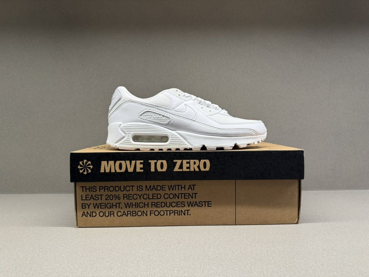 Nike Nike Air Max 90 Triple White 20022 Women’s Size US 9 / IT 39 - 3 Thumbnail