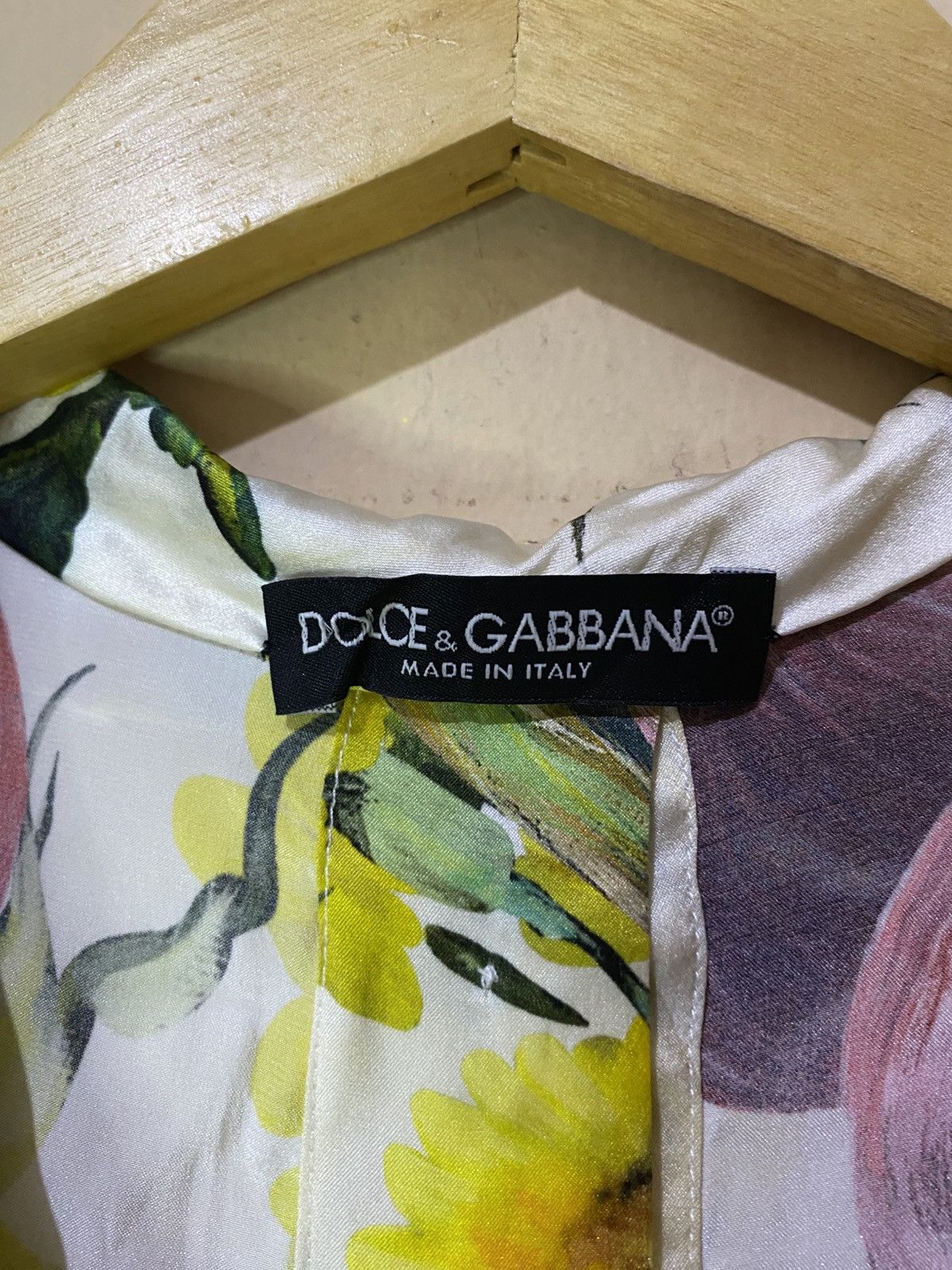 Dolce & Gabbana SS 2012 Dolce & Gabbana Onion Printed Silk Blouse Size S / US 4 / IT 40 - 7 Thumbnail