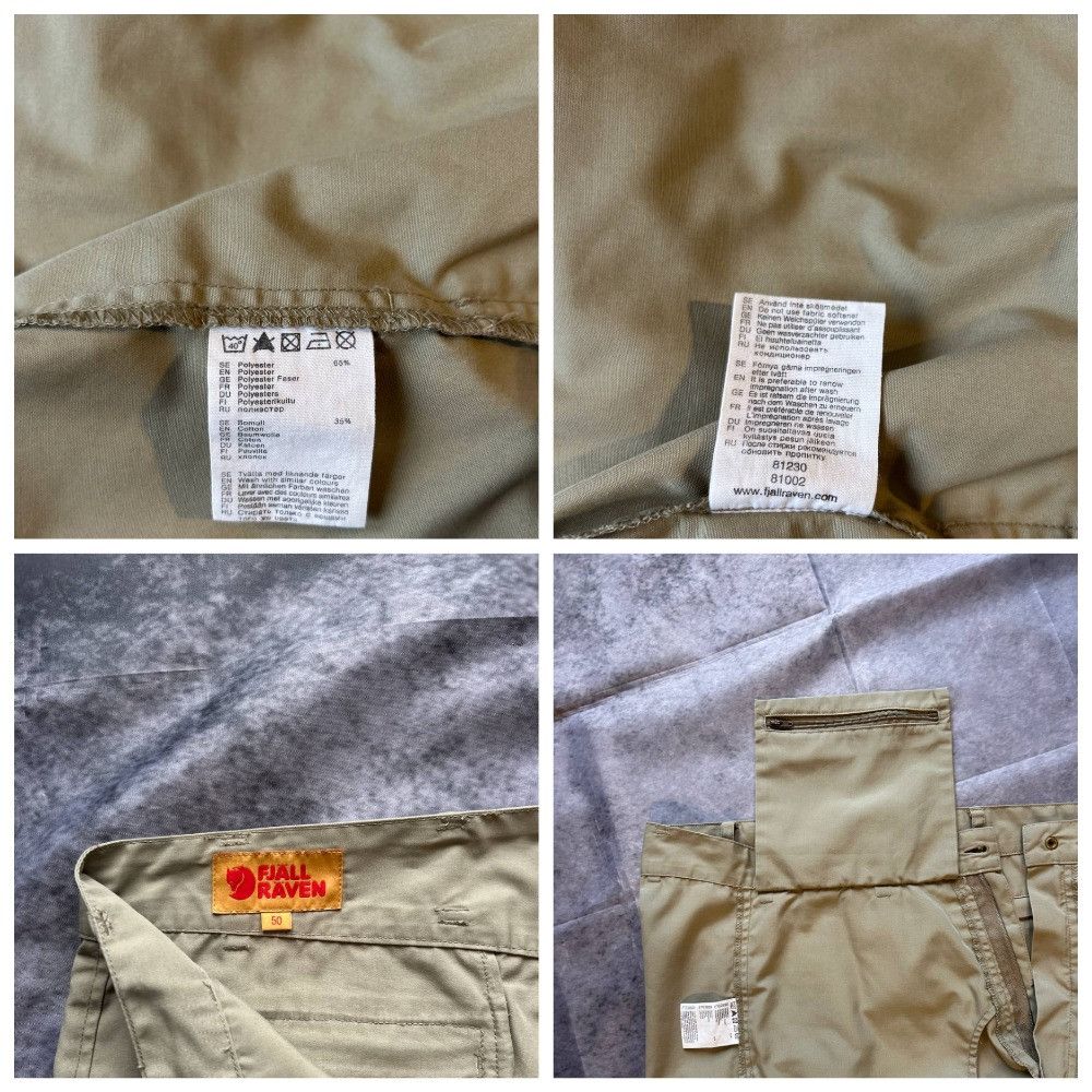 Fjallraven Fjälläven Cargo Pants 50/ Beige Outdoor Trousers Size US 34 / EU 50 - 9 Thumbnail