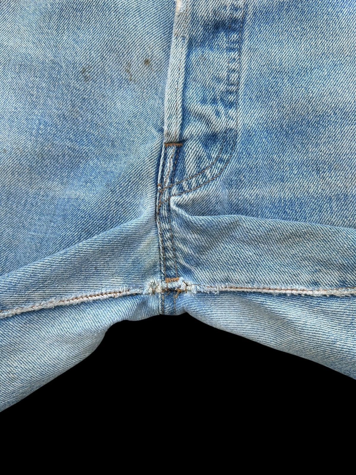 Kapital 80's THRASHED Levis 524 Selvedge Distressed Short Denim Jean Size US 34 / EU 50 - 13 Thumbnail