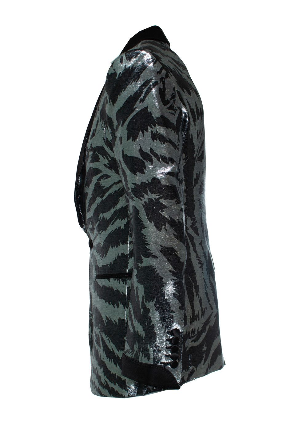Tom Ford Tom Ford, Atticus Zebra metallic tuxedo jacket Size 50R - 4 Thumbnail