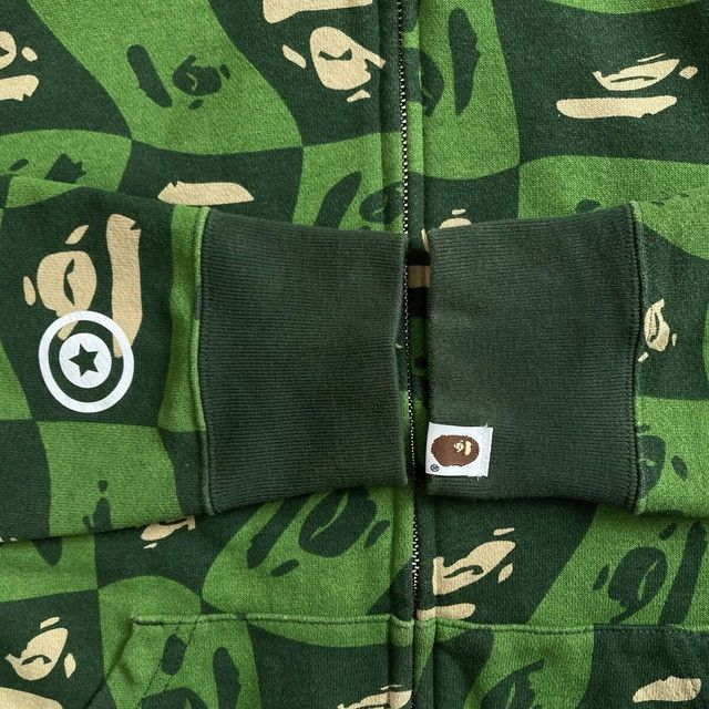 Bape BAPE FACE Logo Distortion Shark Full Zip Hoodie APE Size US S / EU 44-46 / 1 - 6 Thumbnail