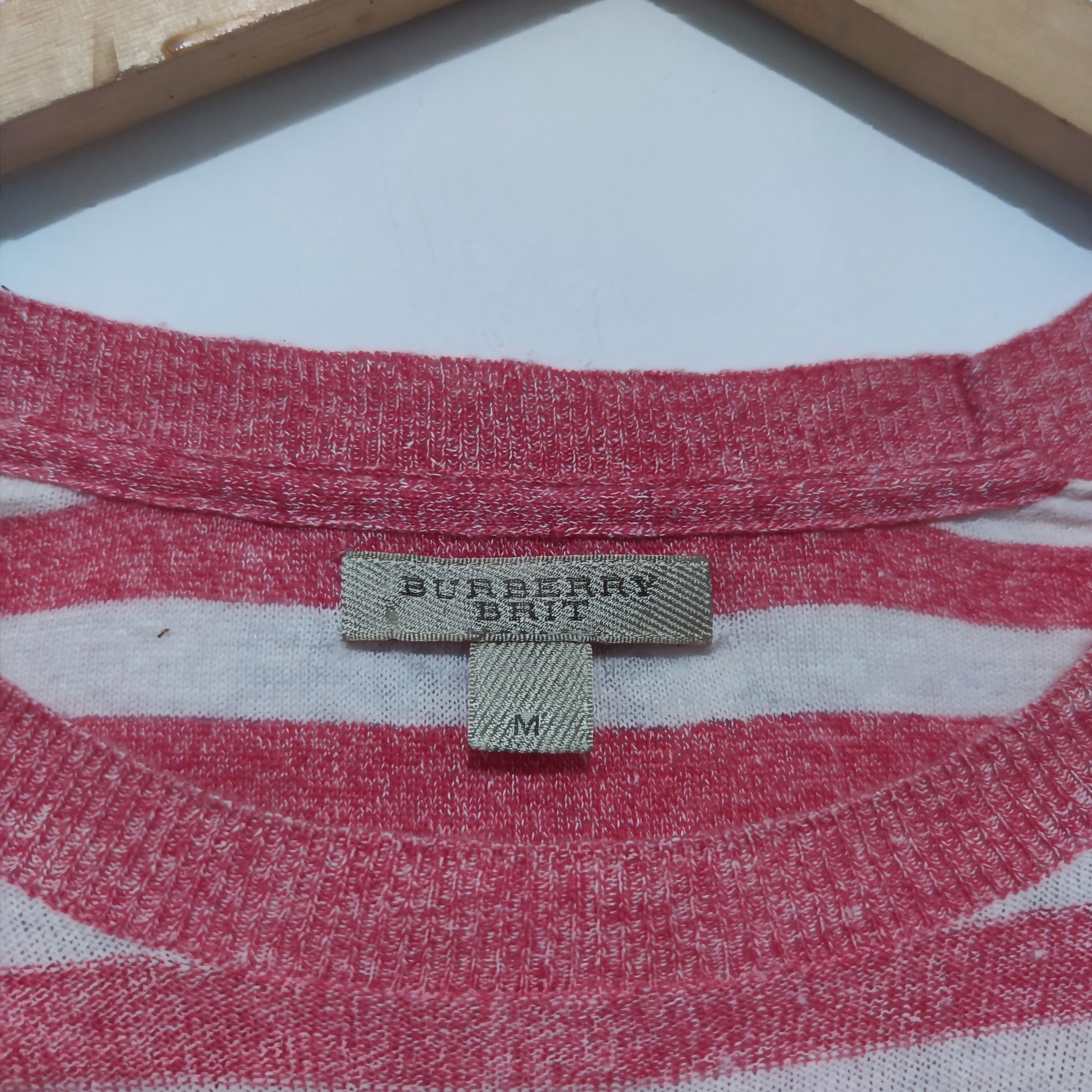Burberry Knitwear Stiped Pink Size US M / EU 48-50 / 2 - 6 Thumbnail