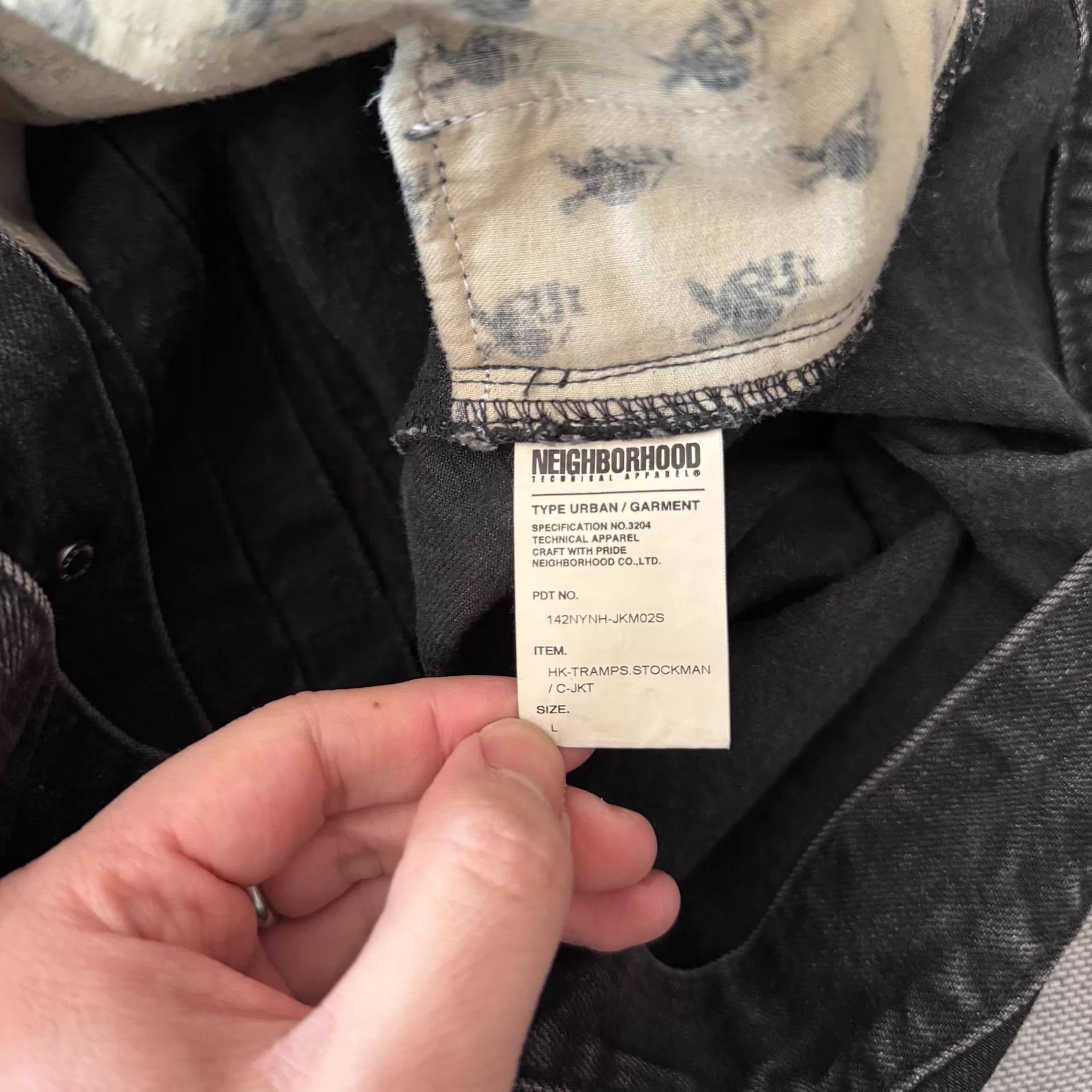 Neighborhood Neighborhood 14AW HK Cow King Denim Jacket Black Size US L / EU 52-54 / 3 - 9 Thumbnail