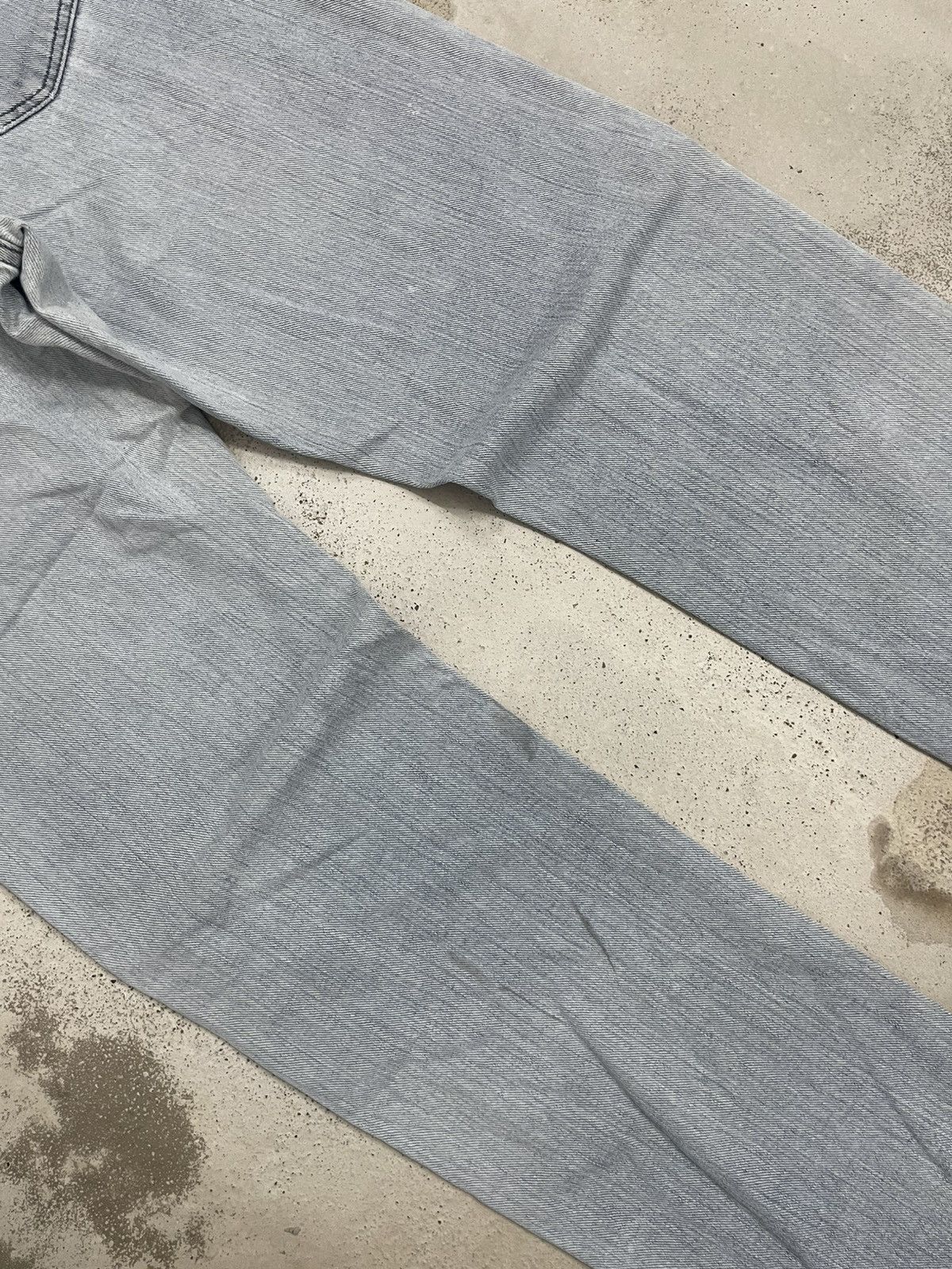 Edwin Low Rize Light Wash Soft Denim Distressed