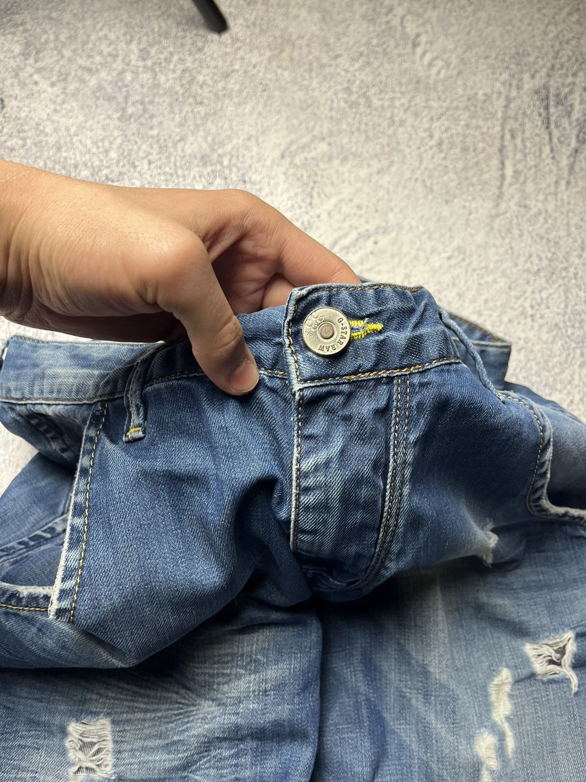 G-Star Vintage G-Star Raw Doubleknee Elwood Jeans Y2K Size US 31 - 21 Thumbnail