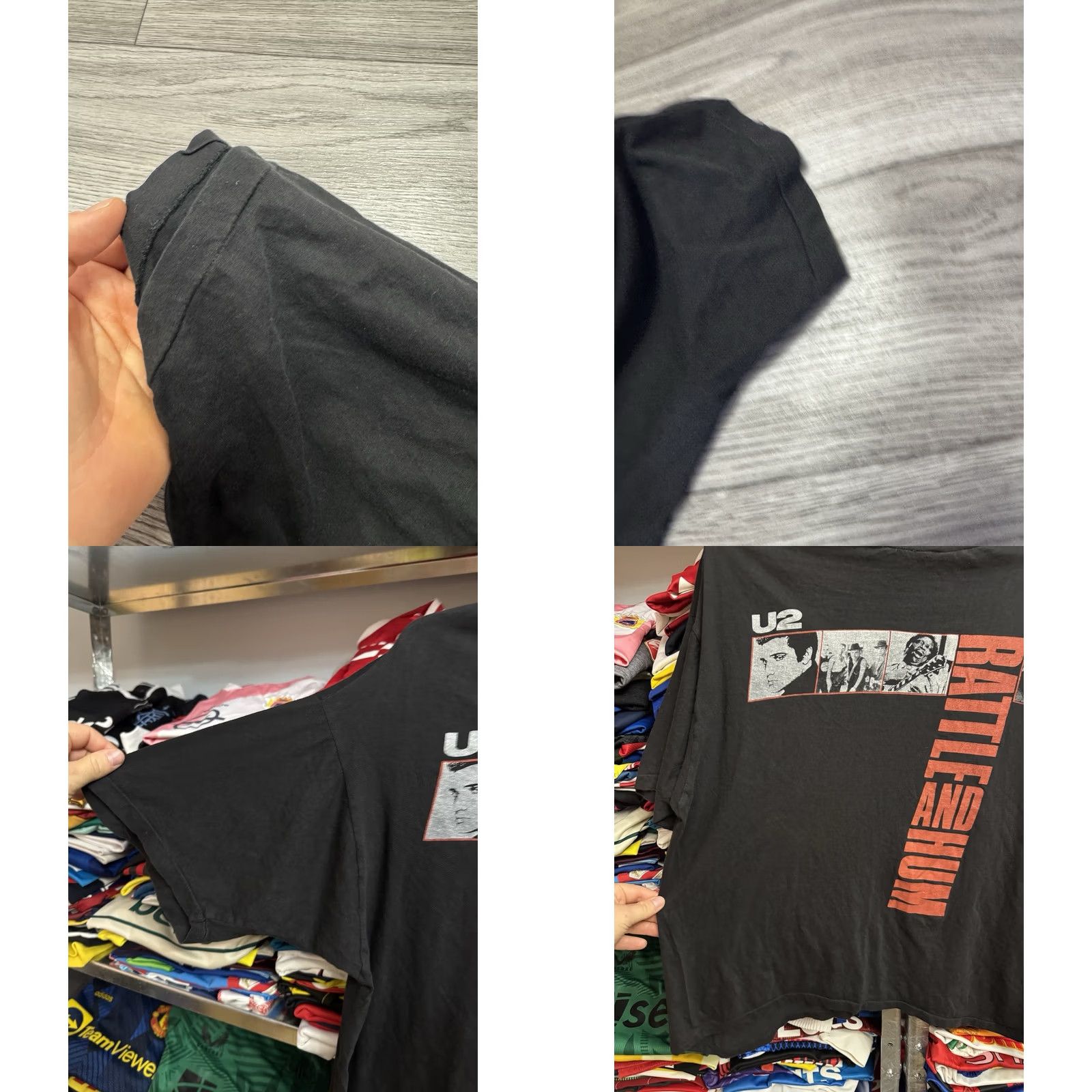 Vintage VINTAGE Rare 1988 U2 Rattle And Hum T-Shirt Rock Band Black L/XL Mens Size US L / EU 52-54 / 3 - 8 Thumbnail