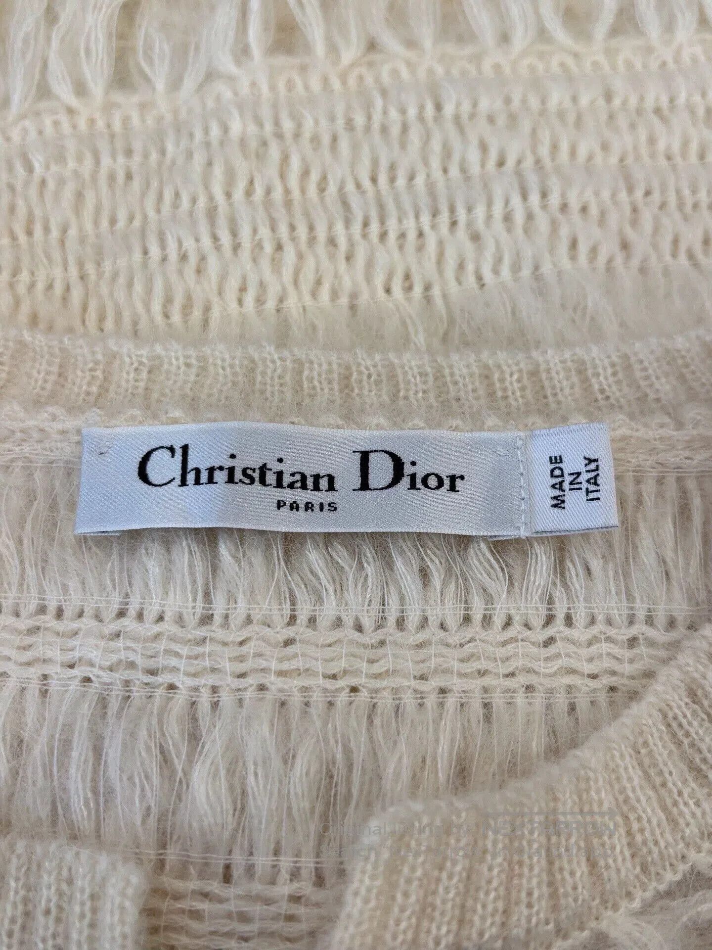 Dior Dior Women's Beige Mohair Fringe Knit. Size S / US 4 / IT 40 - 4 Thumbnail
