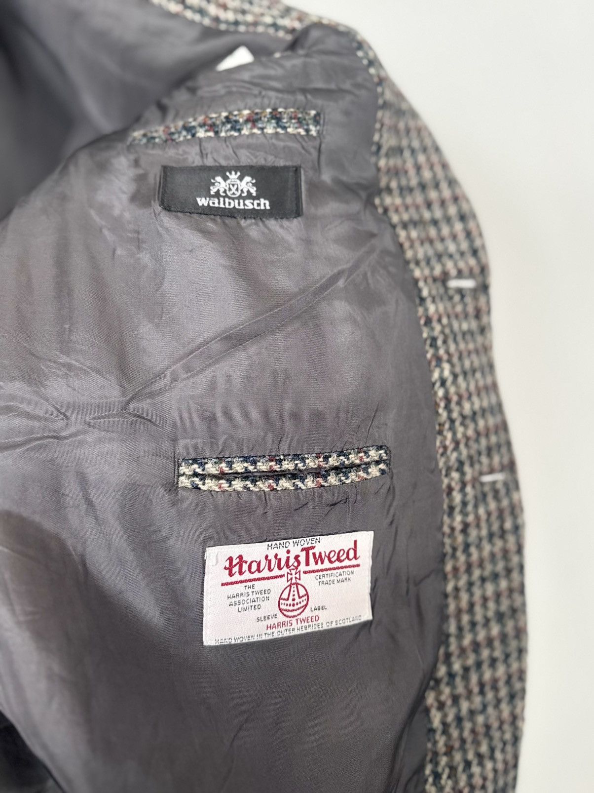Harris Tweed Blazer 90s HARRIS TWEED JACKET MERCER RRL old money Size 50S - 12 Thumbnail