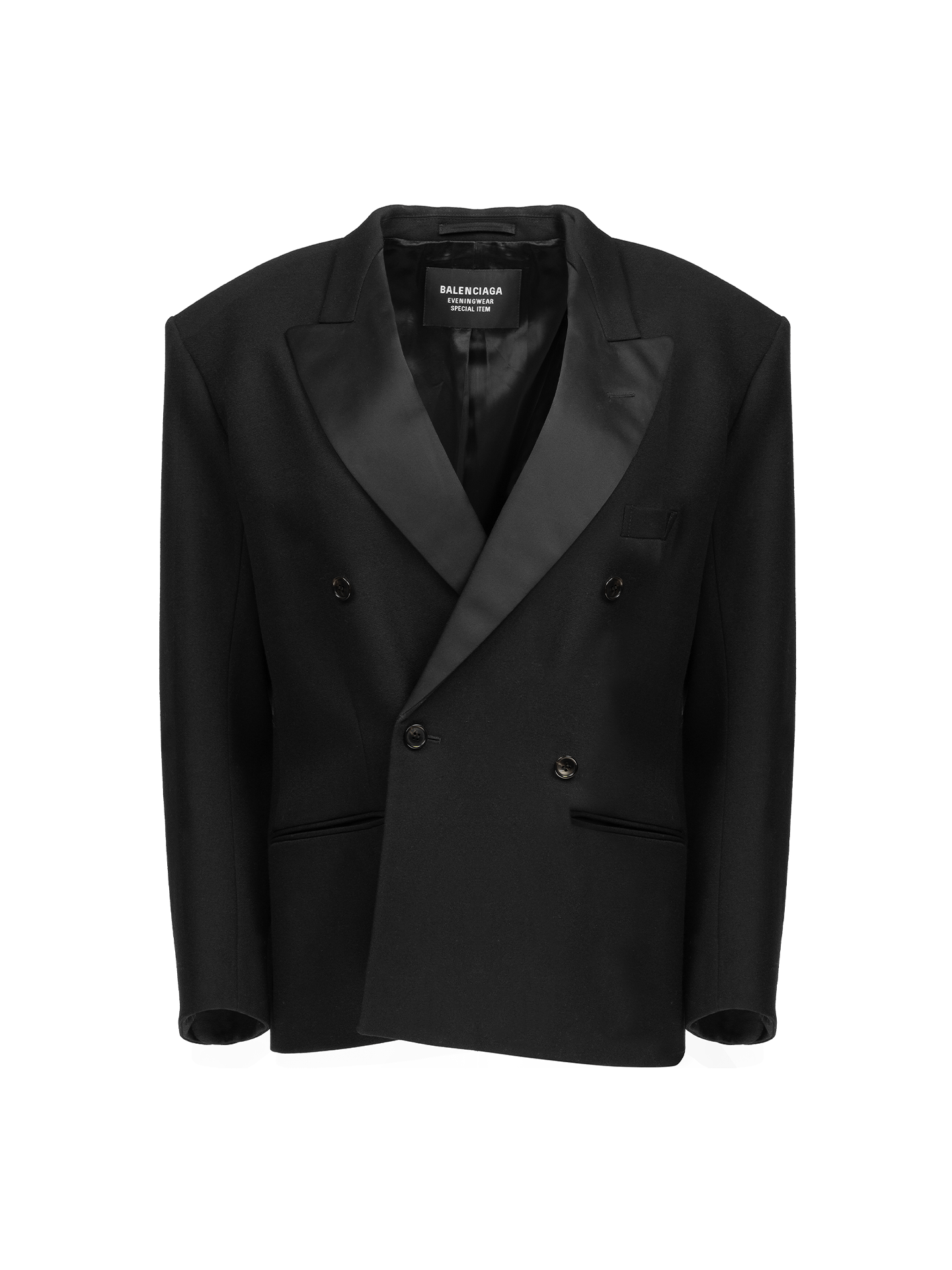Balenciaga Balenciaga Eveningwear satin lapels tuxedo blazer jacket Size XL / US 12-14 / IT 48-50 - 1 Thumbnail