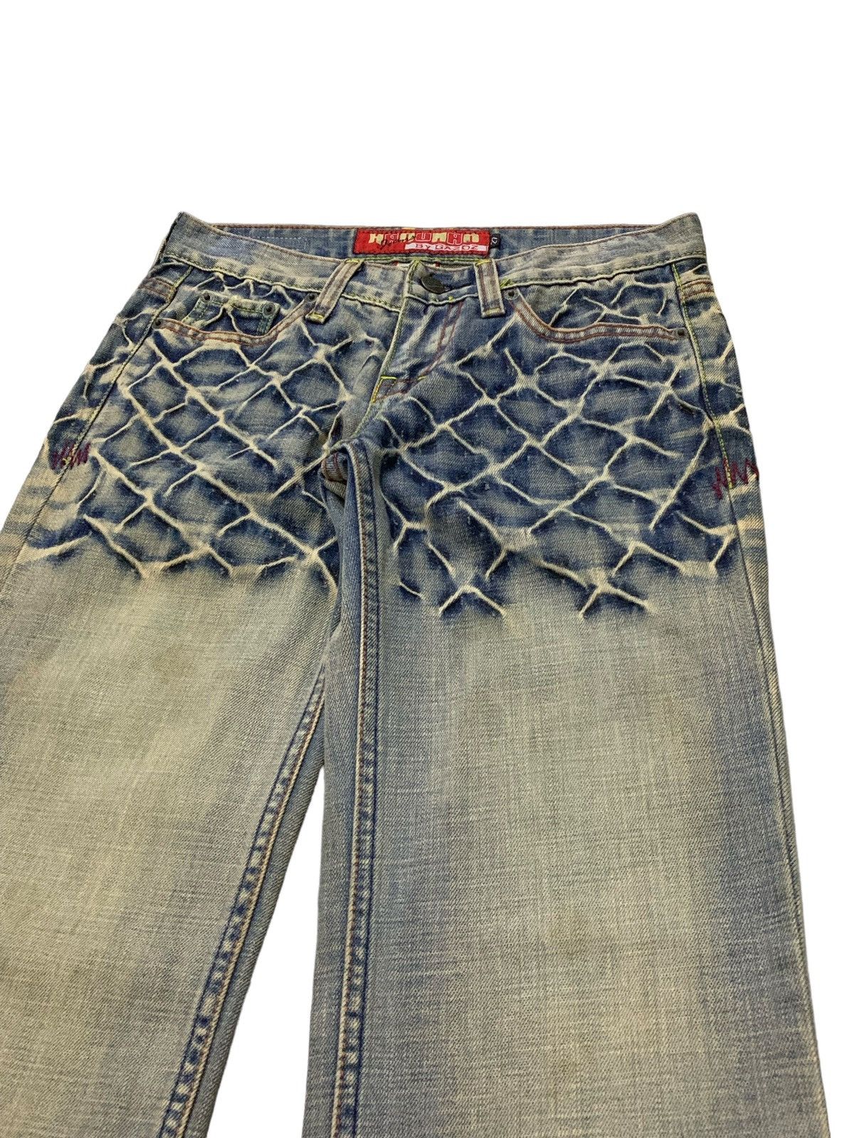 Hanuman Crazy Stud Rusty Mud Wash High Rise Denim Pants