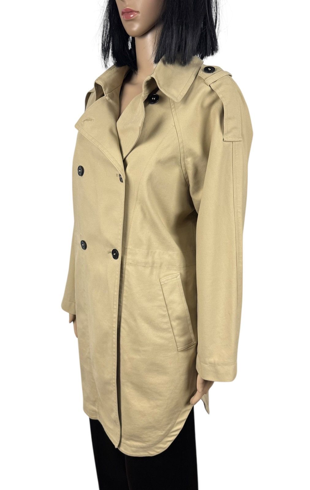Maje Maje E19Garcon Oversized Beige Trench Coat Cotton size 36 Size XS / US 0-2 / IT 36-38 - 5 Thumbnail