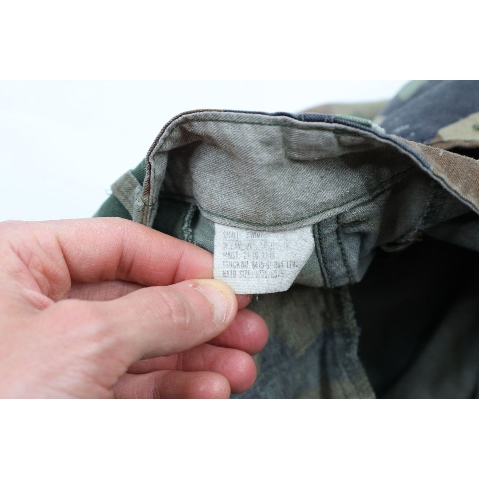 Vintage Vintage 80s Thrashed Military Camouflage Cargo Pants Size US 30 / EU 46 - 10 Thumbnail