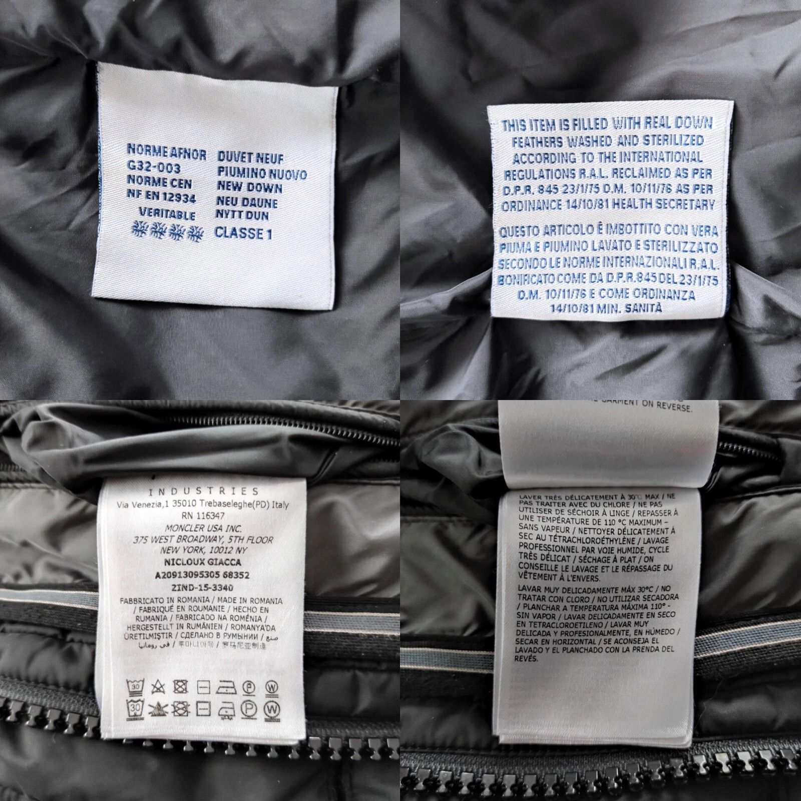 Moncler MONCLER Vintage Men's Jacket, Size 1 (US S-M) Size US S / EU 44-46 / 1 - 10 Thumbnail