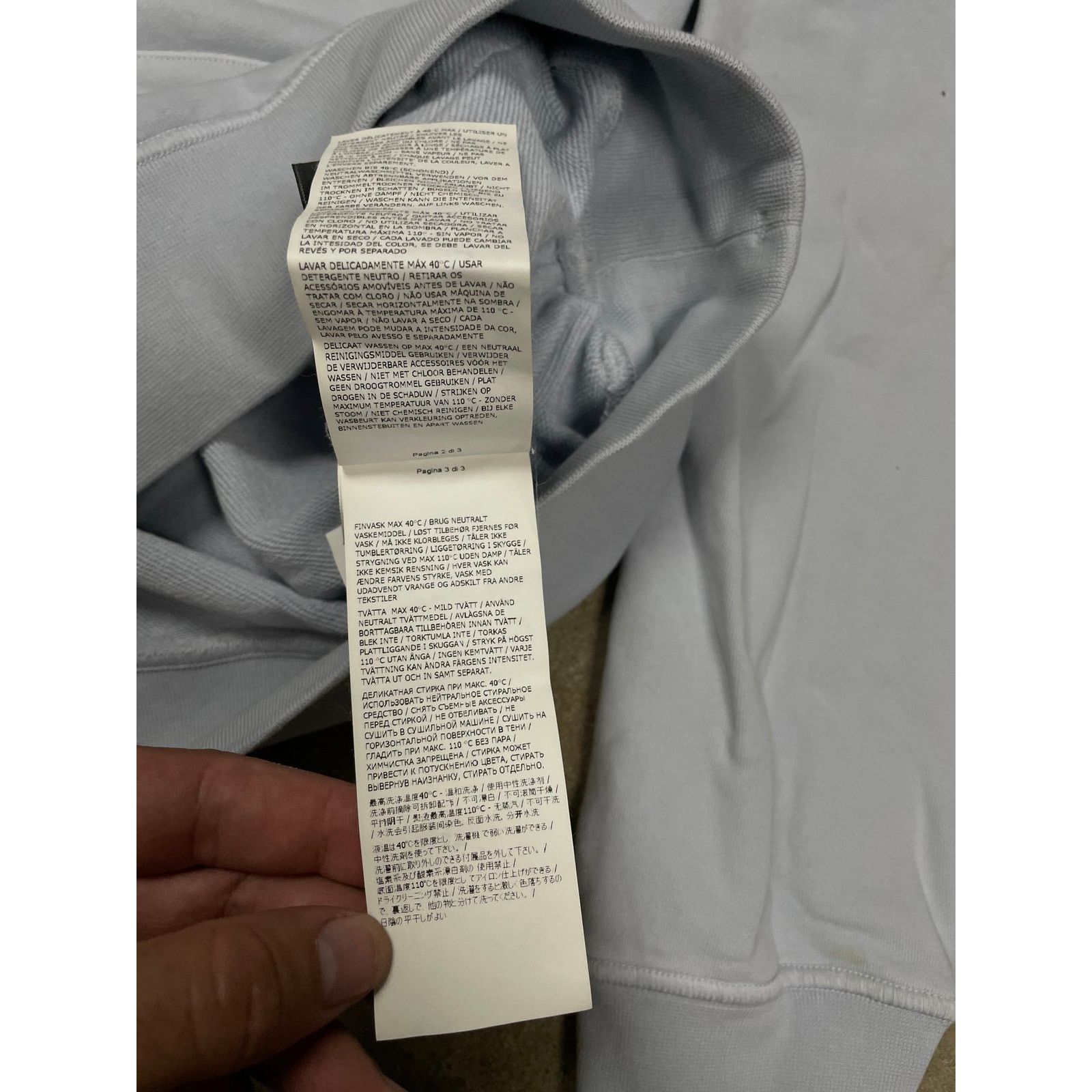 Stone Island Stone Island Hoodie Light Blue Used Large Size US L / EU 52-54 / 3 - 6 Thumbnail
