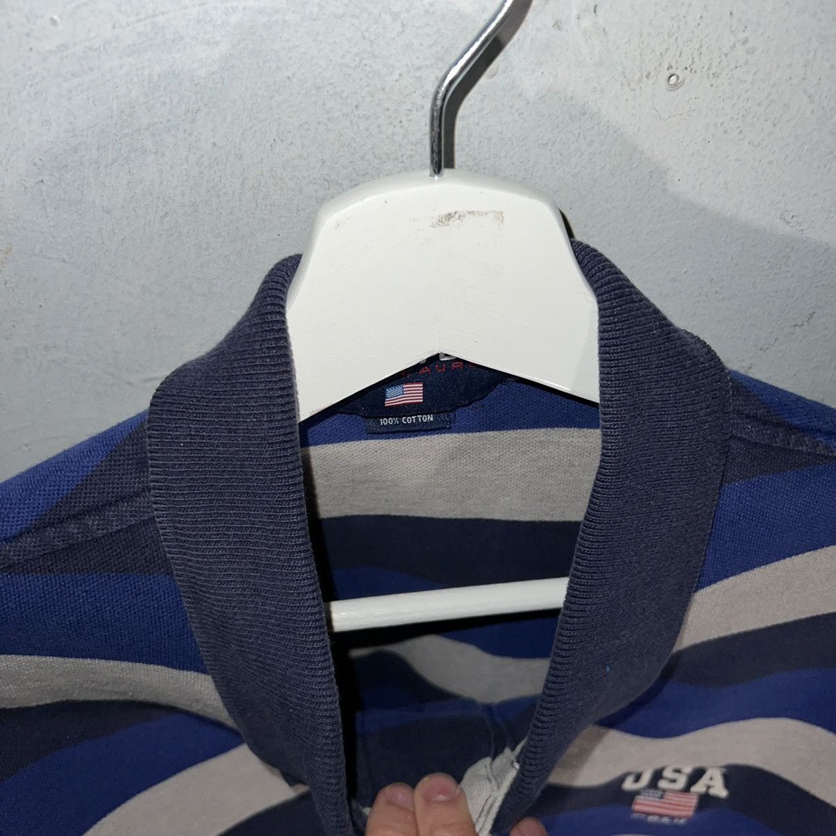 Polo Ralph Lauren 90s vintage polo sports striped USA shirt XL Size US XL / EU 56 / 4 - 5 Thumbnail