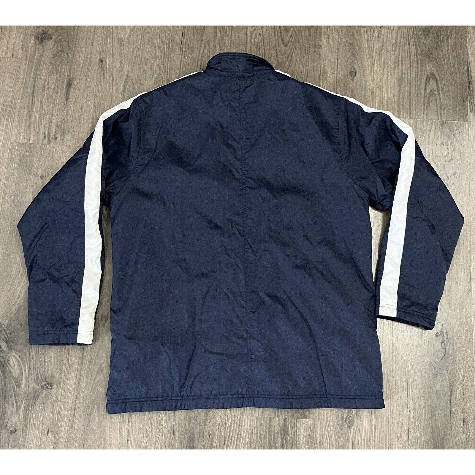 Nike Vintage Nike Jacket Fleece Lined 90s Mens Large Blue White S Size US L / EU 52-54 / 3 - 10 Thumbnail