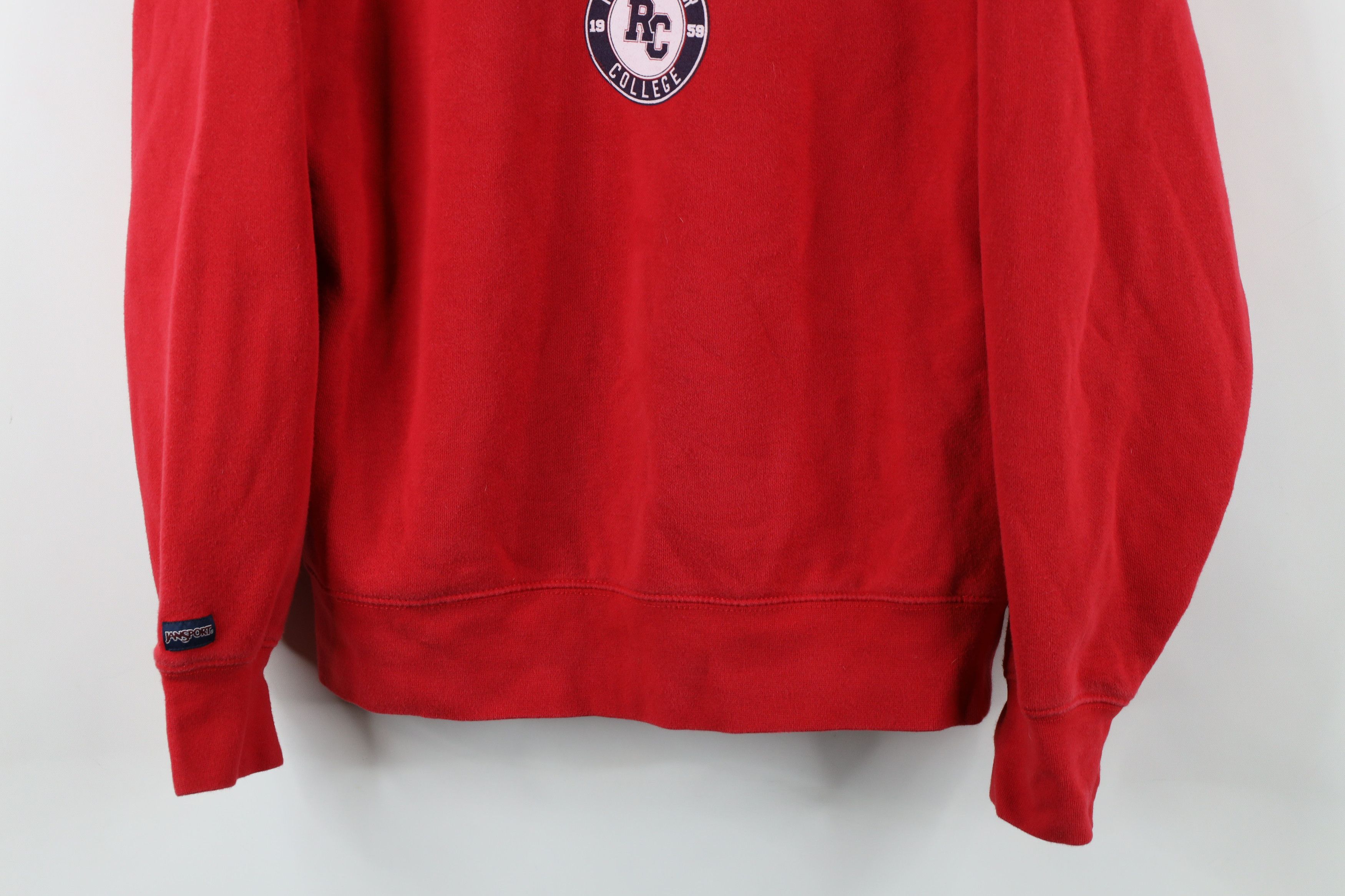 Jansport × Vintage Vintage 90s Rochester Warriors Crewneck Sweatshirt Red Size US S / EU 44-46 / 1 - 3 Thumbnail