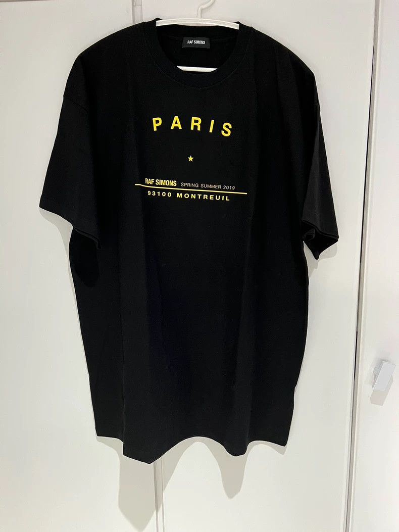 Raf Simons Raf Simons Black Letter Print 19SS short sleeves 2504-Nexta Size US M / EU 48-50 / 2 - 1 Thumbnail
