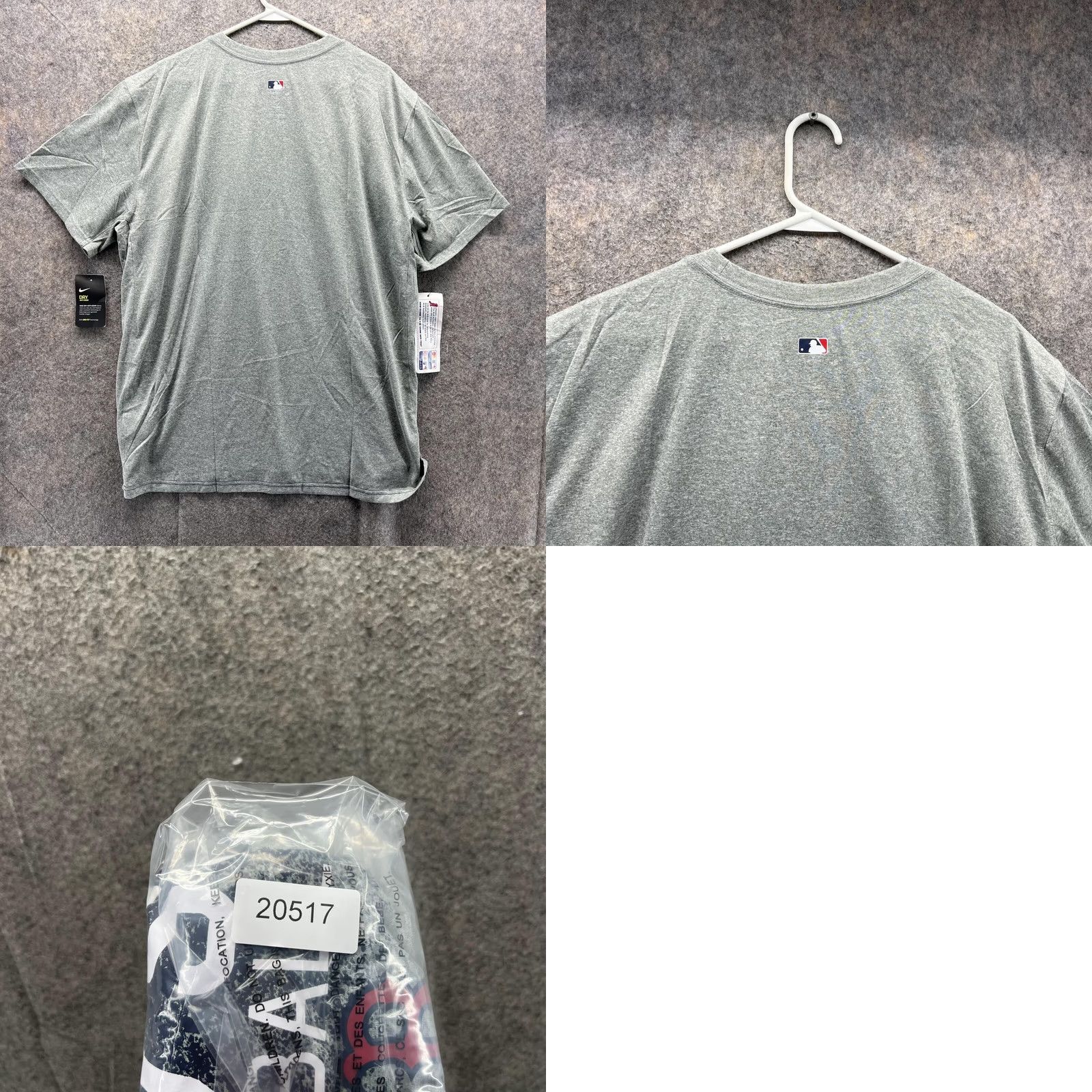 Nike Nike Dri-Fit Shirt Men 2XL Gray Crewneck MLB Vintage Red Sox Baseball Nike Shirt Size US XXL / EU 58 / 5 - 9 Thumbnail