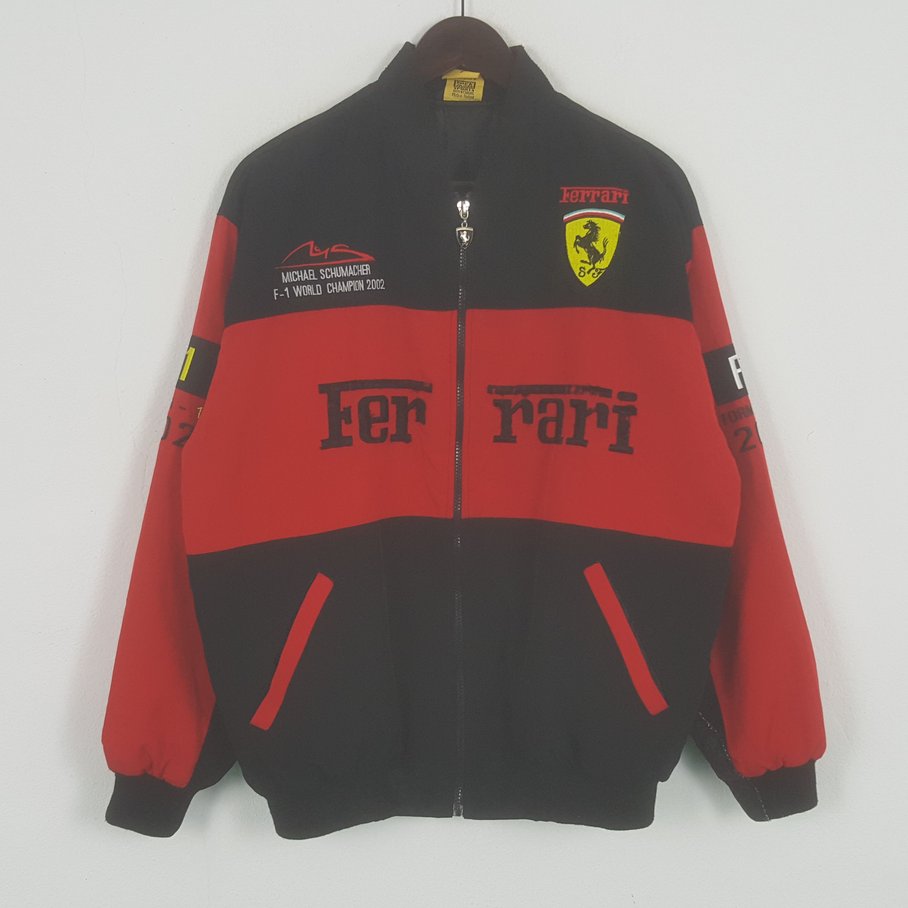 Vintage Vintage Ferrari F-1 Racing Bomber Jacket Size US L / EU 52-54 / 3 - 3 Thumbnail