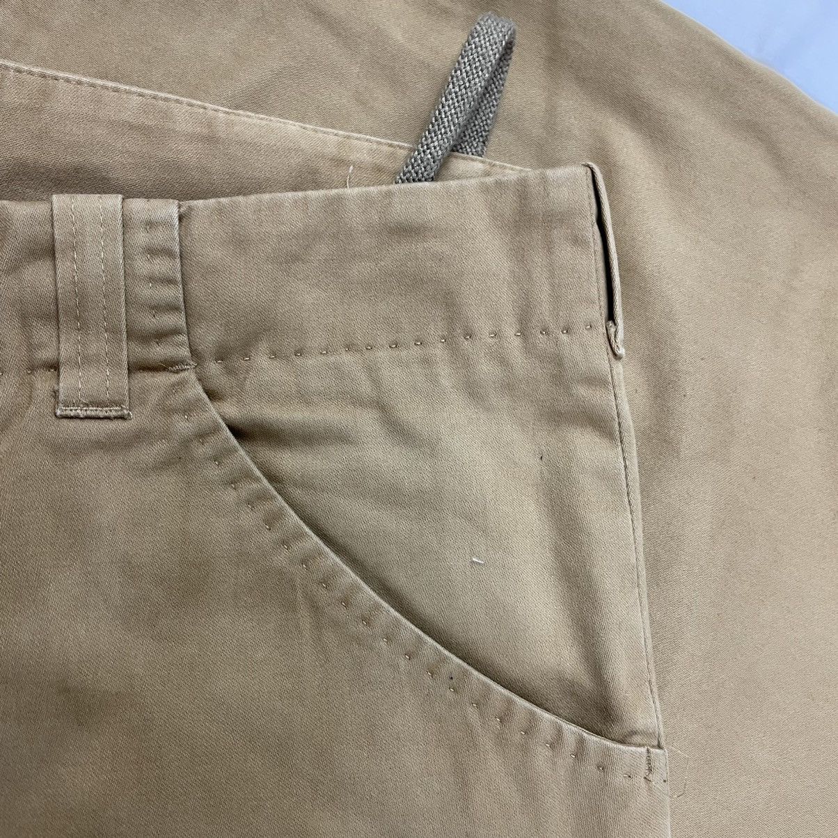 Helmut Lang 2004 Helmut Lang Hand Stitch Tailored Khaki Pants Vintage Size US 33 - 6 Thumbnail