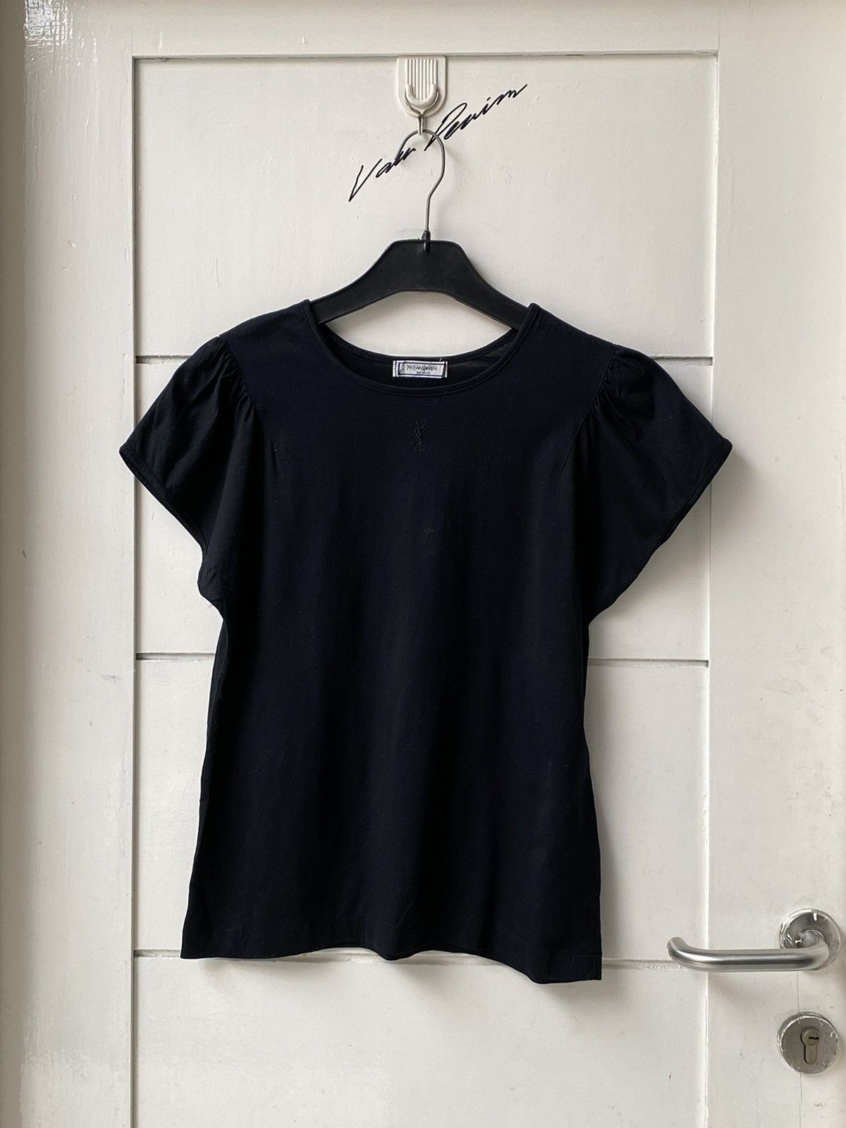 Yves Saint Laurent YSL Yves Saint Laurent Black T-shirt Size US XS / EU 42 / 0 - 1 Thumbnail