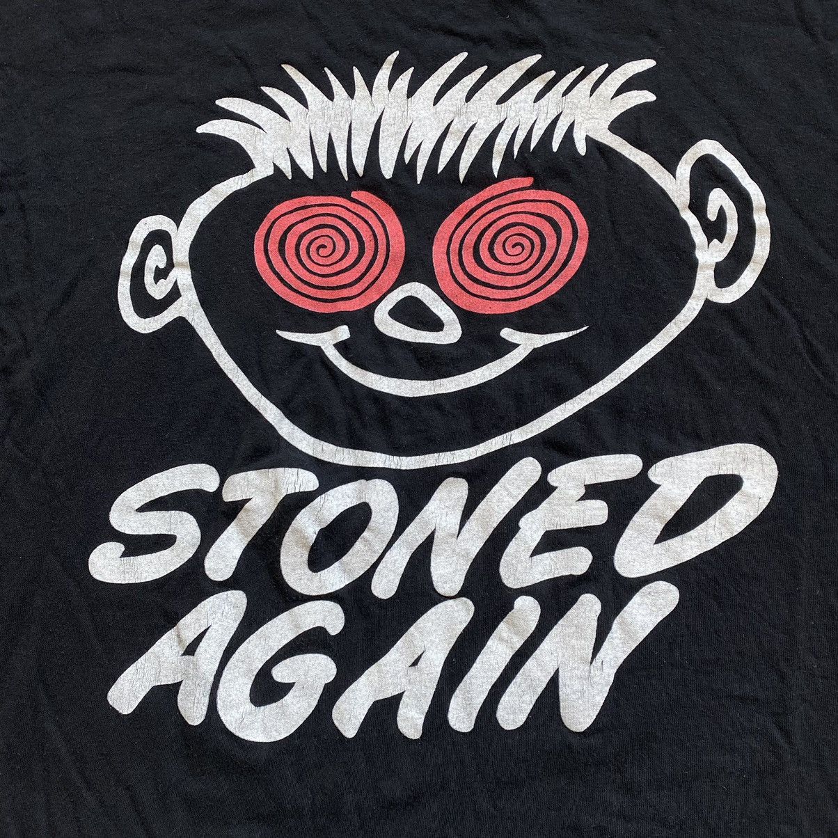 Vintage VINTAGE STONED AGAIN CRUMB CRAZY PRINT 90s T SHIRT Size US L / EU 52-54 / 3 - 2 Thumbnail