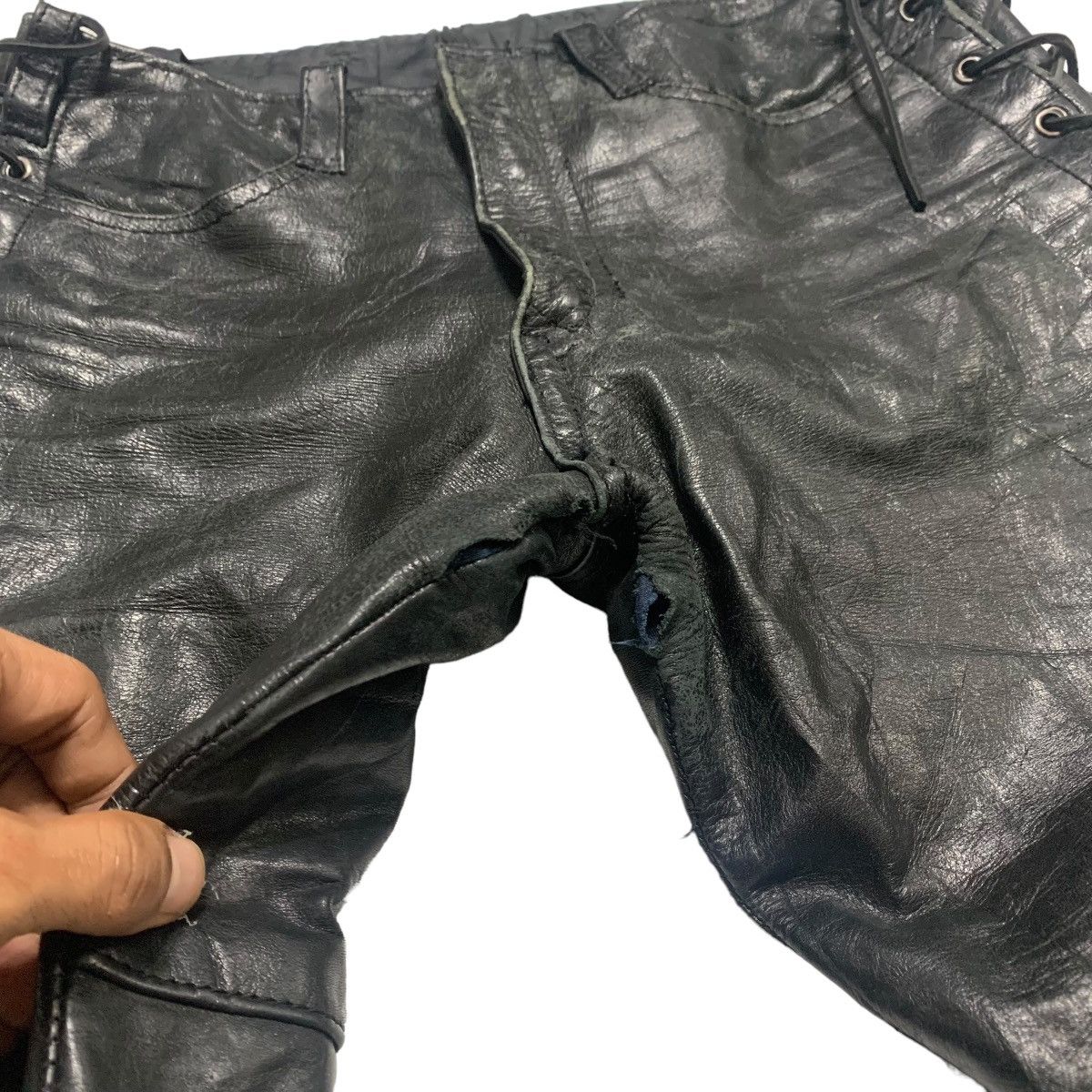 Japanese Brand Japanese Brand Nice Design Leather Pants Size US 30 / EU 46 - 7 Thumbnail